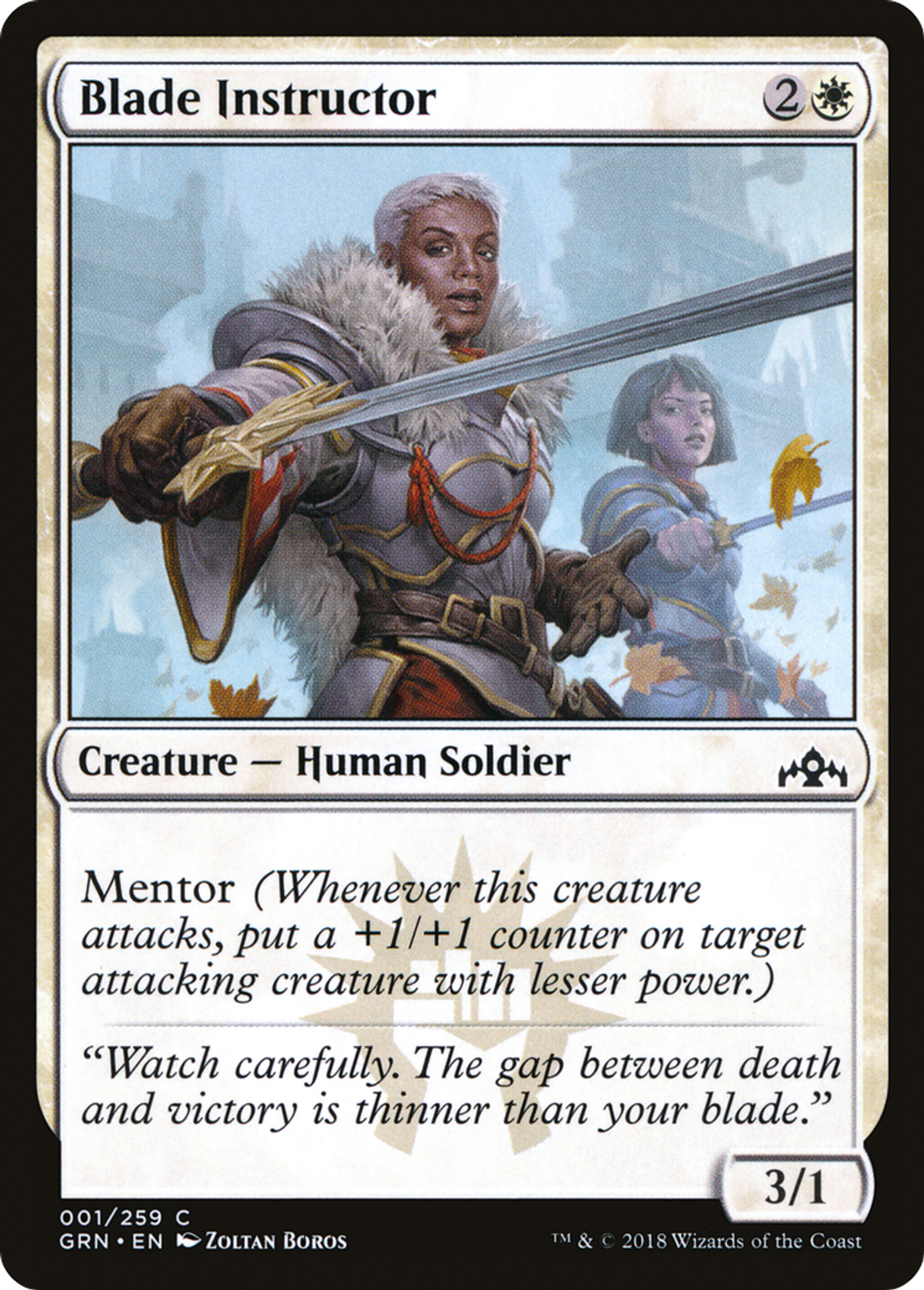 Blade Instructor — Guilds of Ravnica — Magic: The Gathering