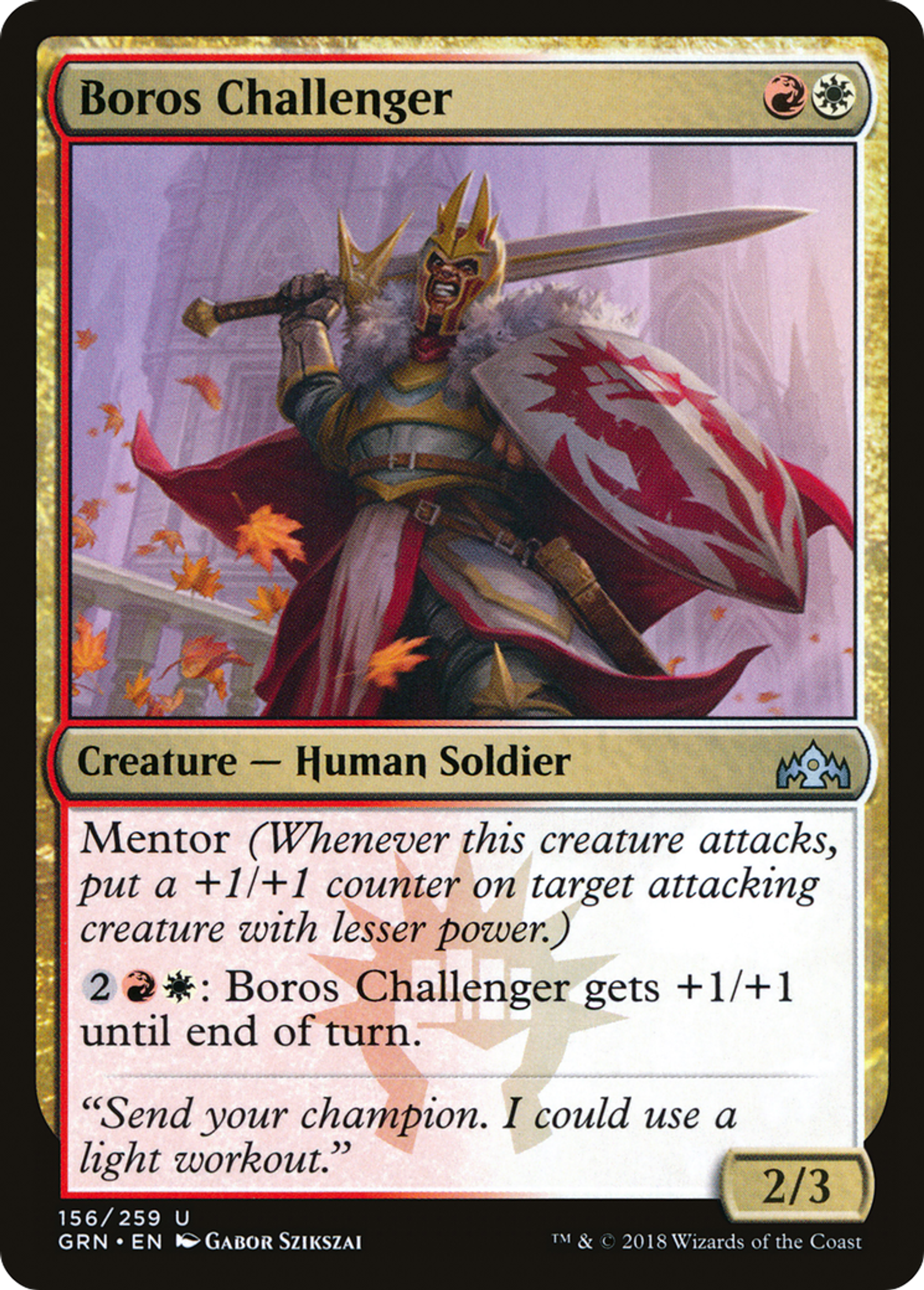 Défieur de Boros — Guilds of Ravnica — Magic: The Gathering