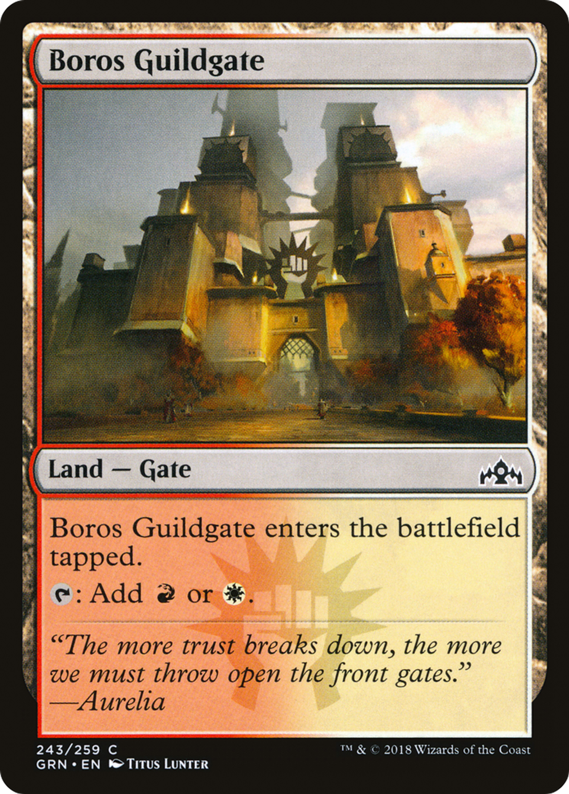 Porte de la guilde de Boros — Guilds of Ravnica — Magic: The Gathering