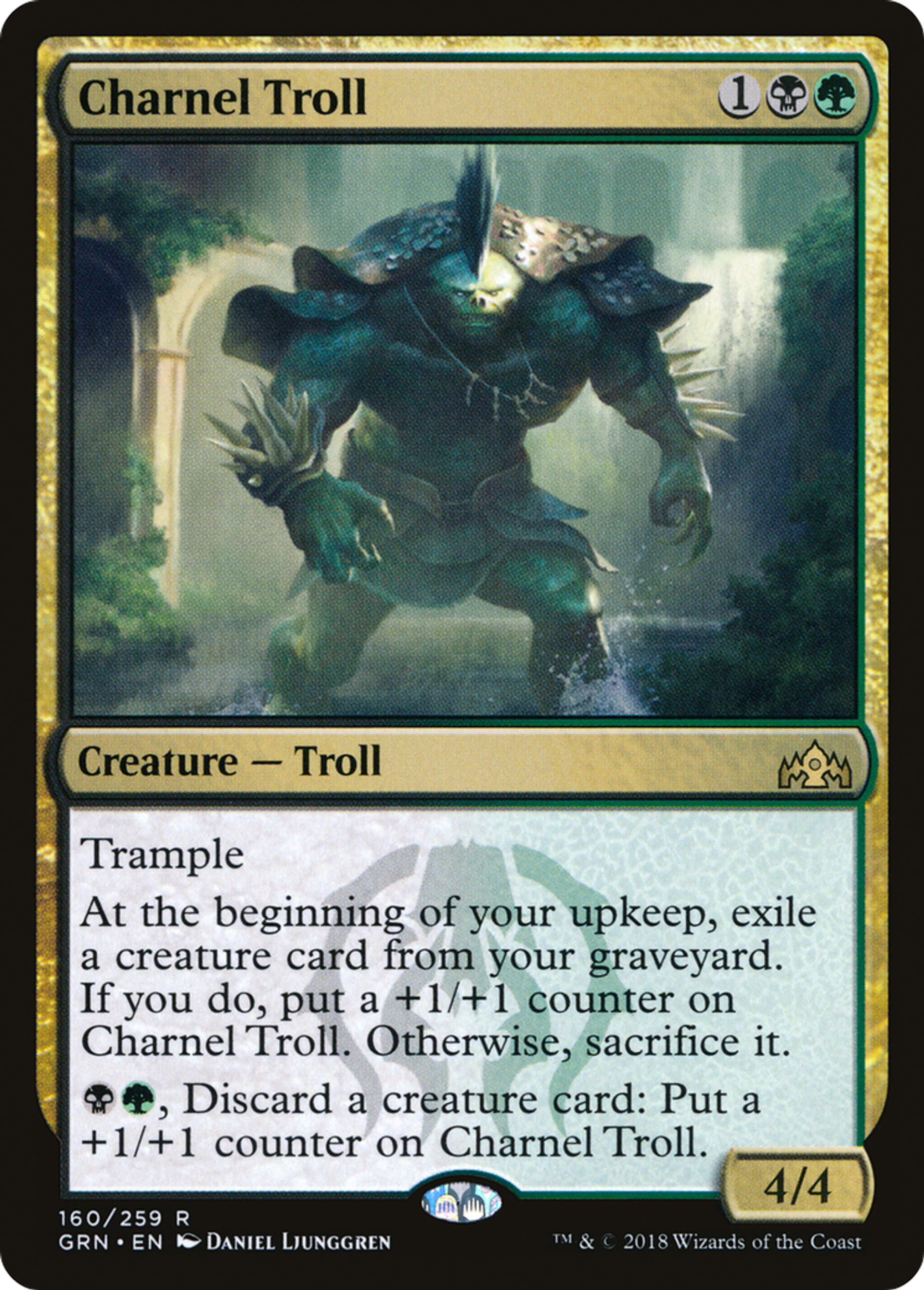 Troll du charnier — Guilds of Ravnica — Magic: The Gathering