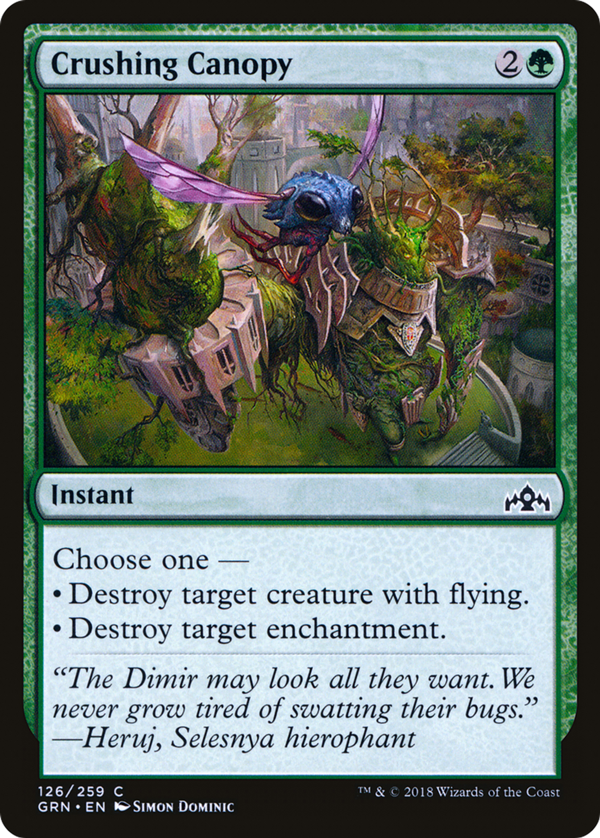 Canopée écrasante — Guilds of Ravnica — Magic: The Gathering