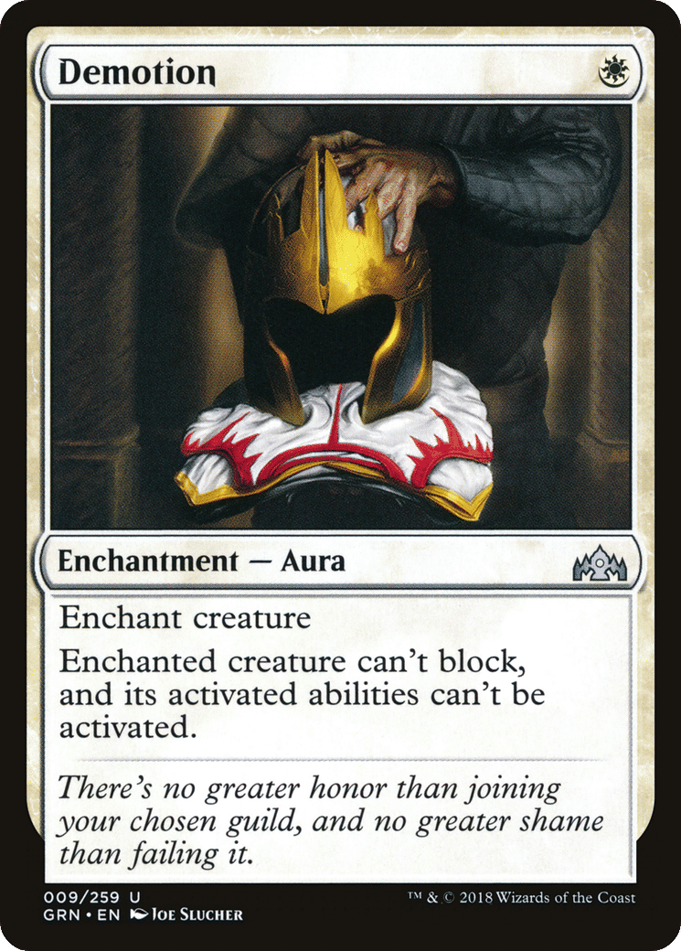 Demotion — Guilds of Ravnica — Magic: The Gathering