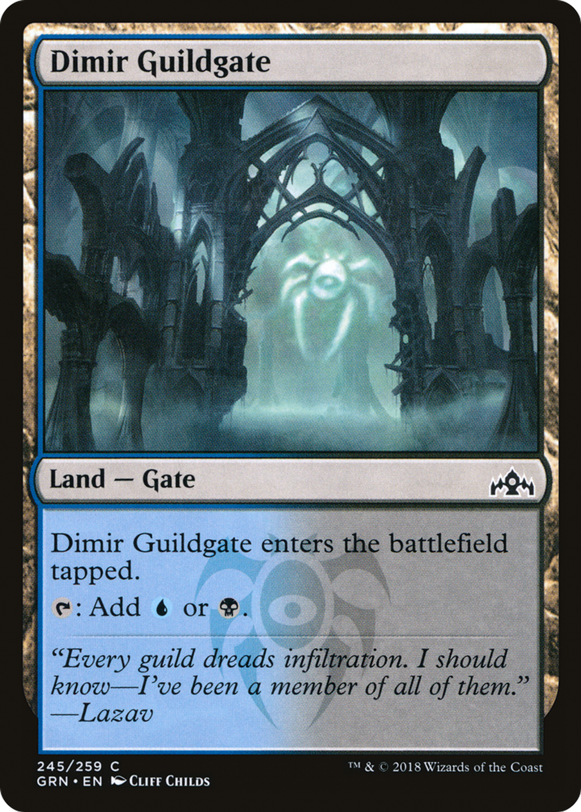 Porte de la guilde de Dimir — Guilds of Ravnica — Magic: The Gathering