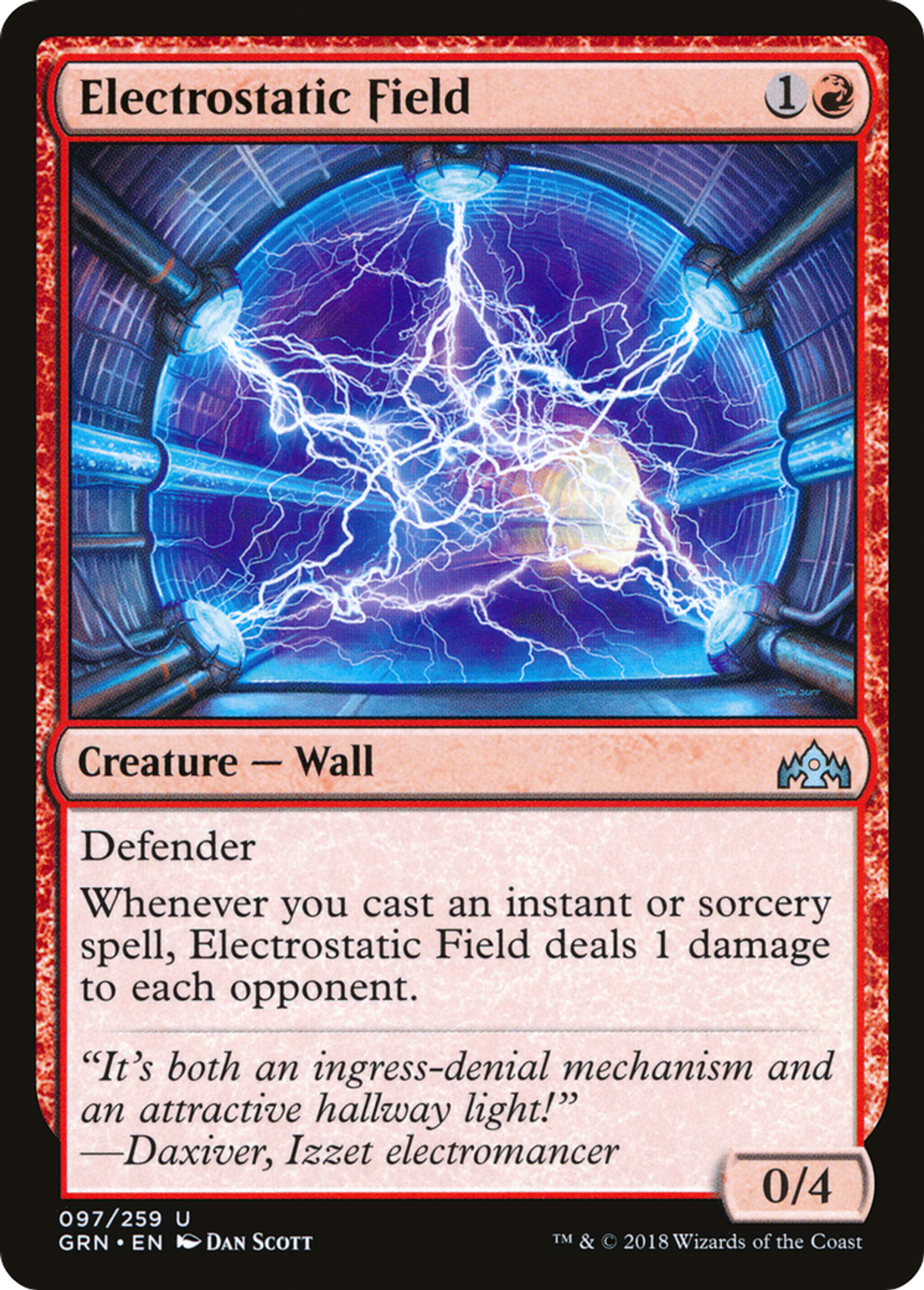 Champ électrostatique — Guilds of Ravnica — Magic: The Gathering