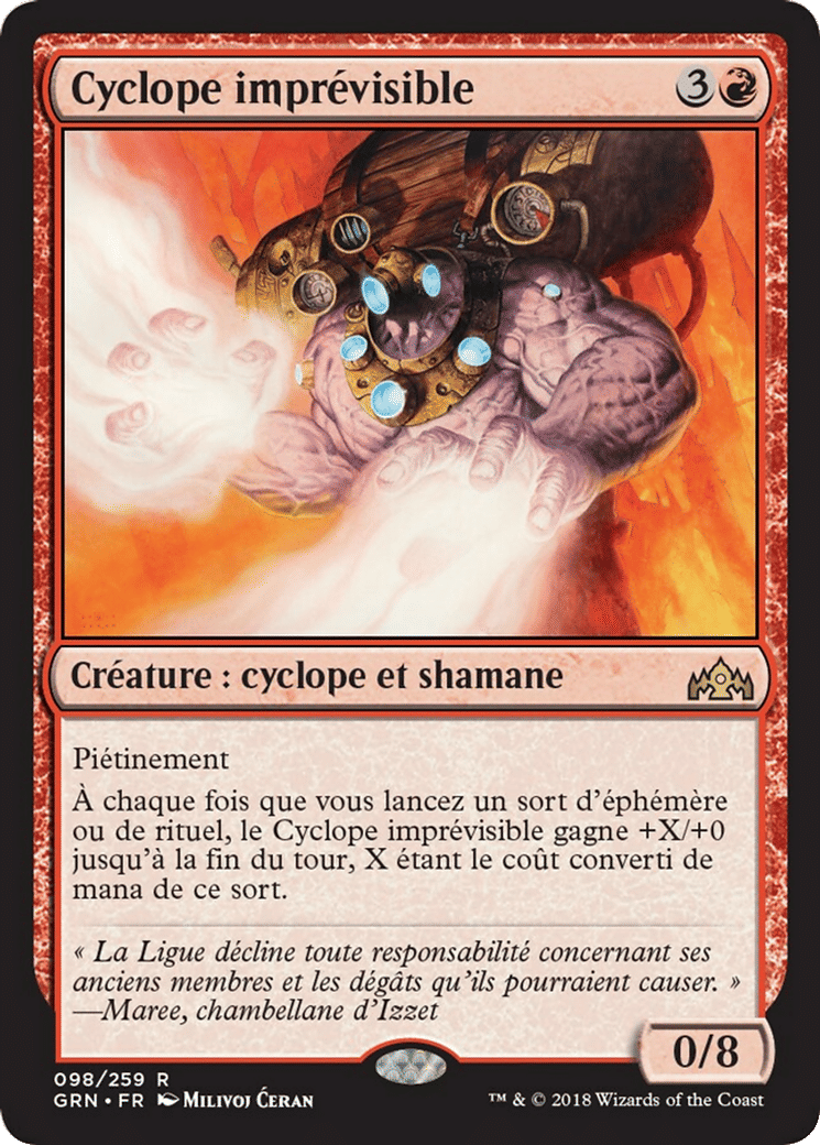 Cyclope imprévisible — Guilds of Ravnica — Magic: The Gathering
