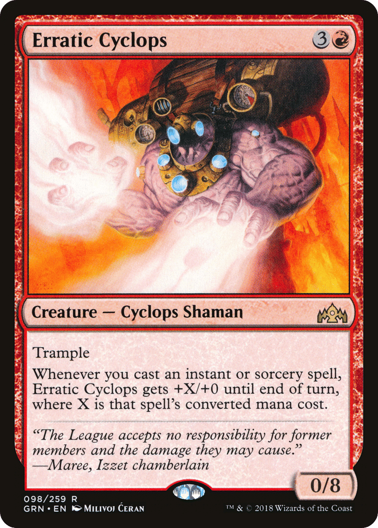 Erratic Cyclops — Guilds of Ravnica — Magic: The Gathering