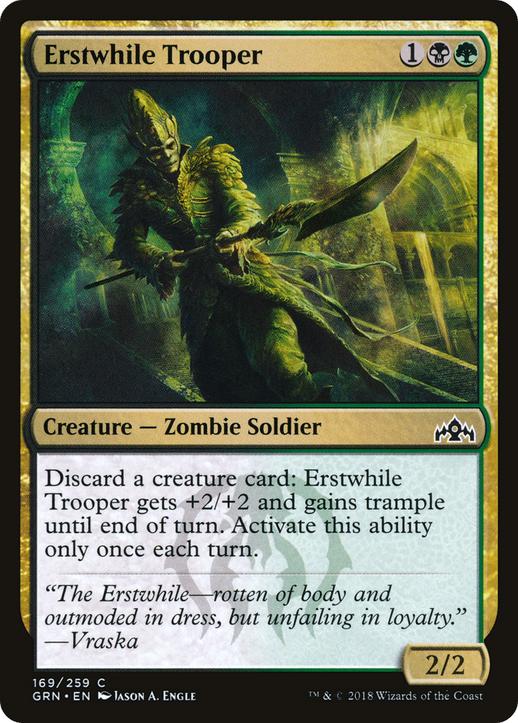 Erstwhile Trooper — Guilds of Ravnica — Magic: The Gathering