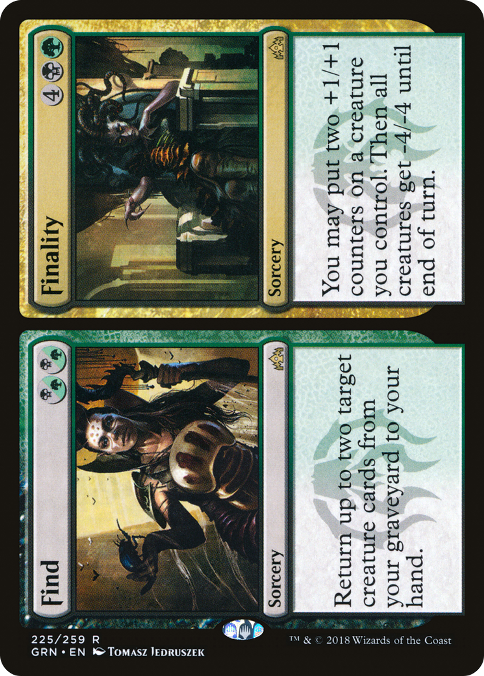 Décèlement // Dessein — Guilds of Ravnica — Magic: The Gathering