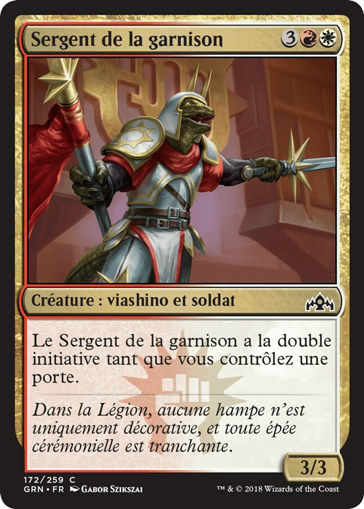 Sergent de la garnison — Guilds of Ravnica — Magic: The Gathering