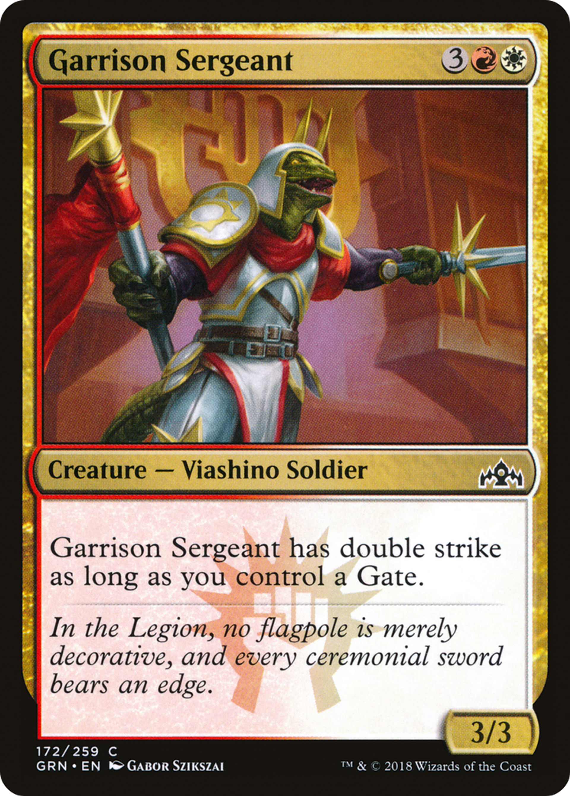 Sergent de la garnison — Guilds of Ravnica — Magic: The Gathering