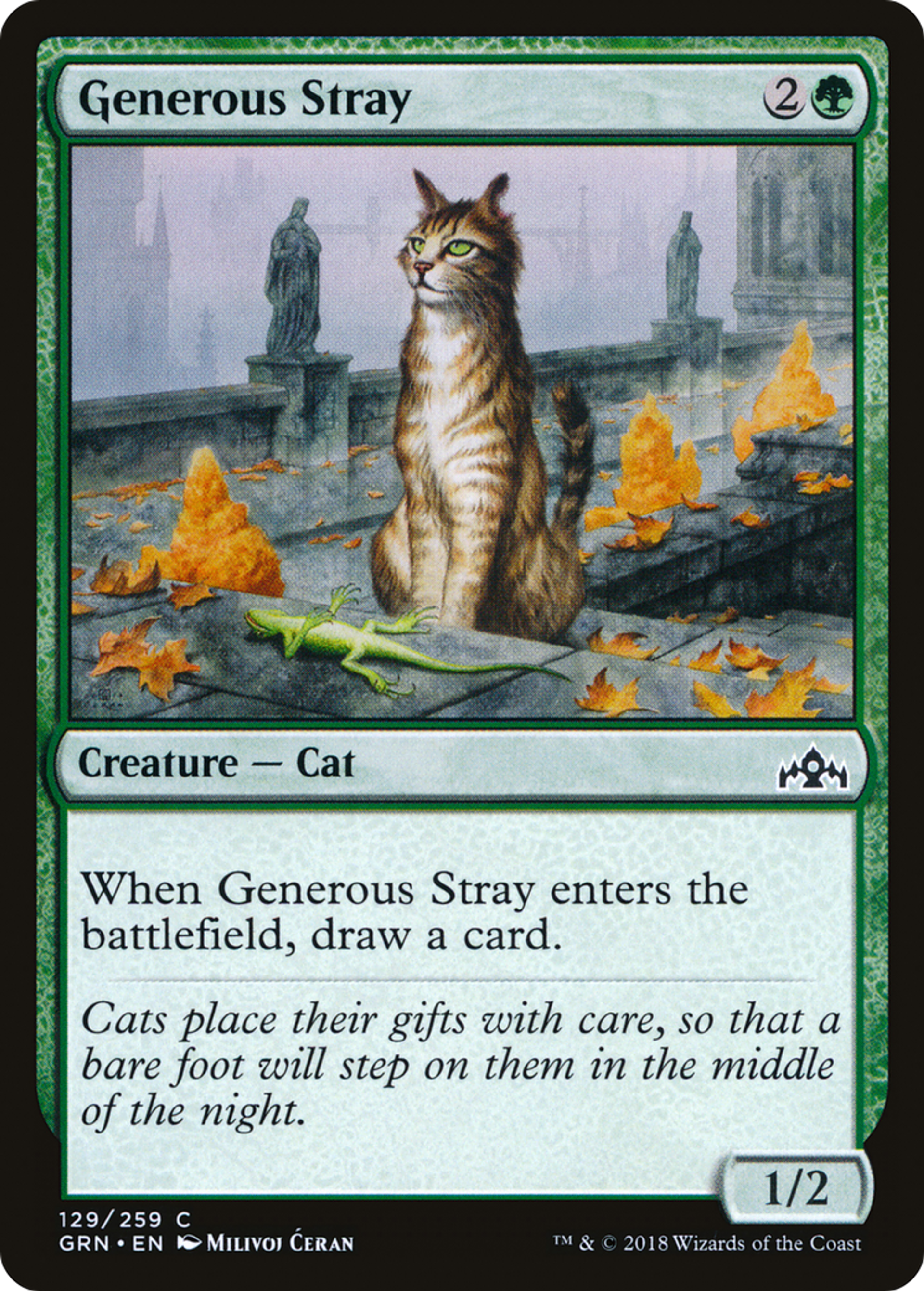Chat de gouttière généreux — Guilds of Ravnica — Magic: The Gathering