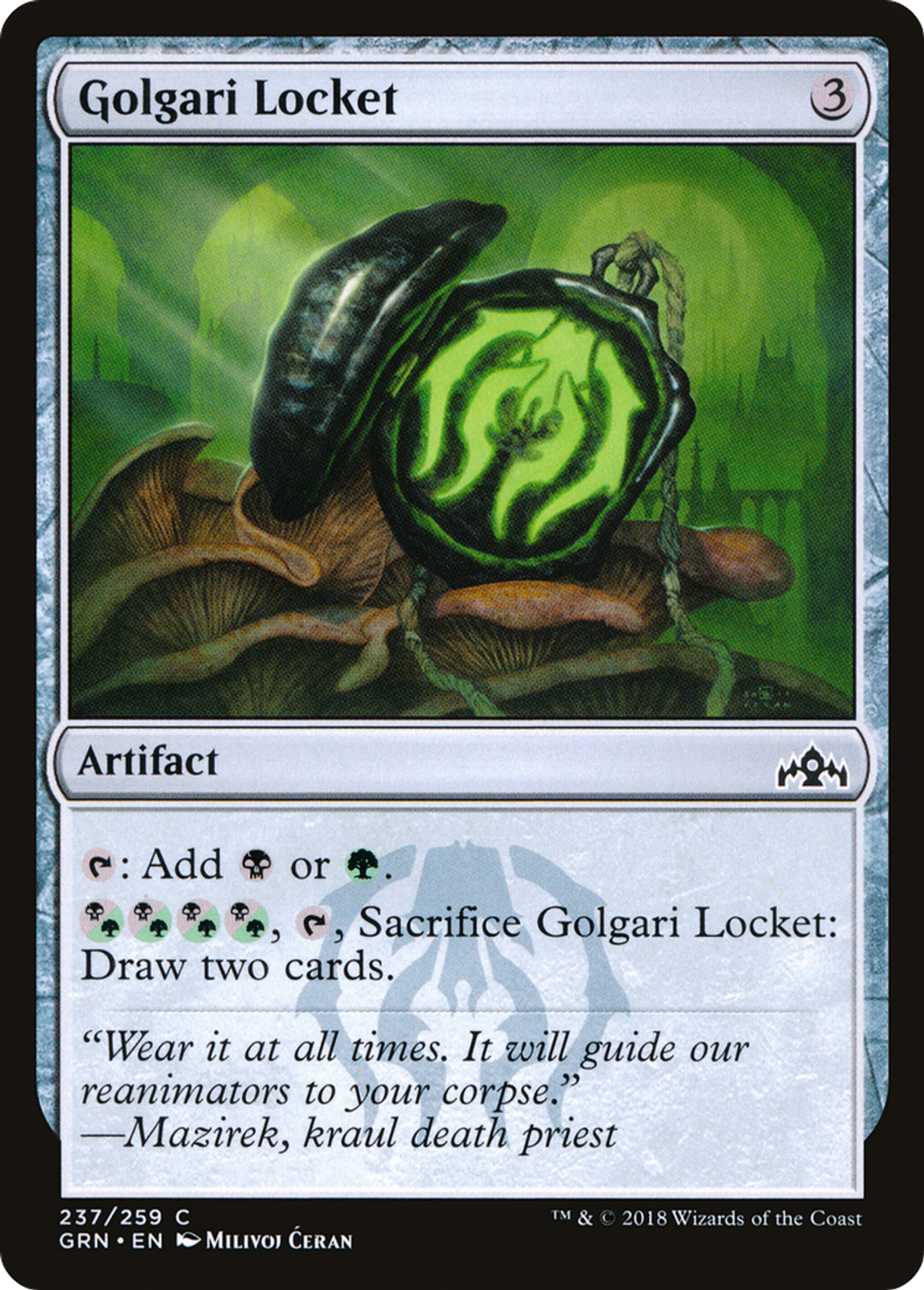 Médaillon de Golgari — Guilds of Ravnica — Magic: The Gathering