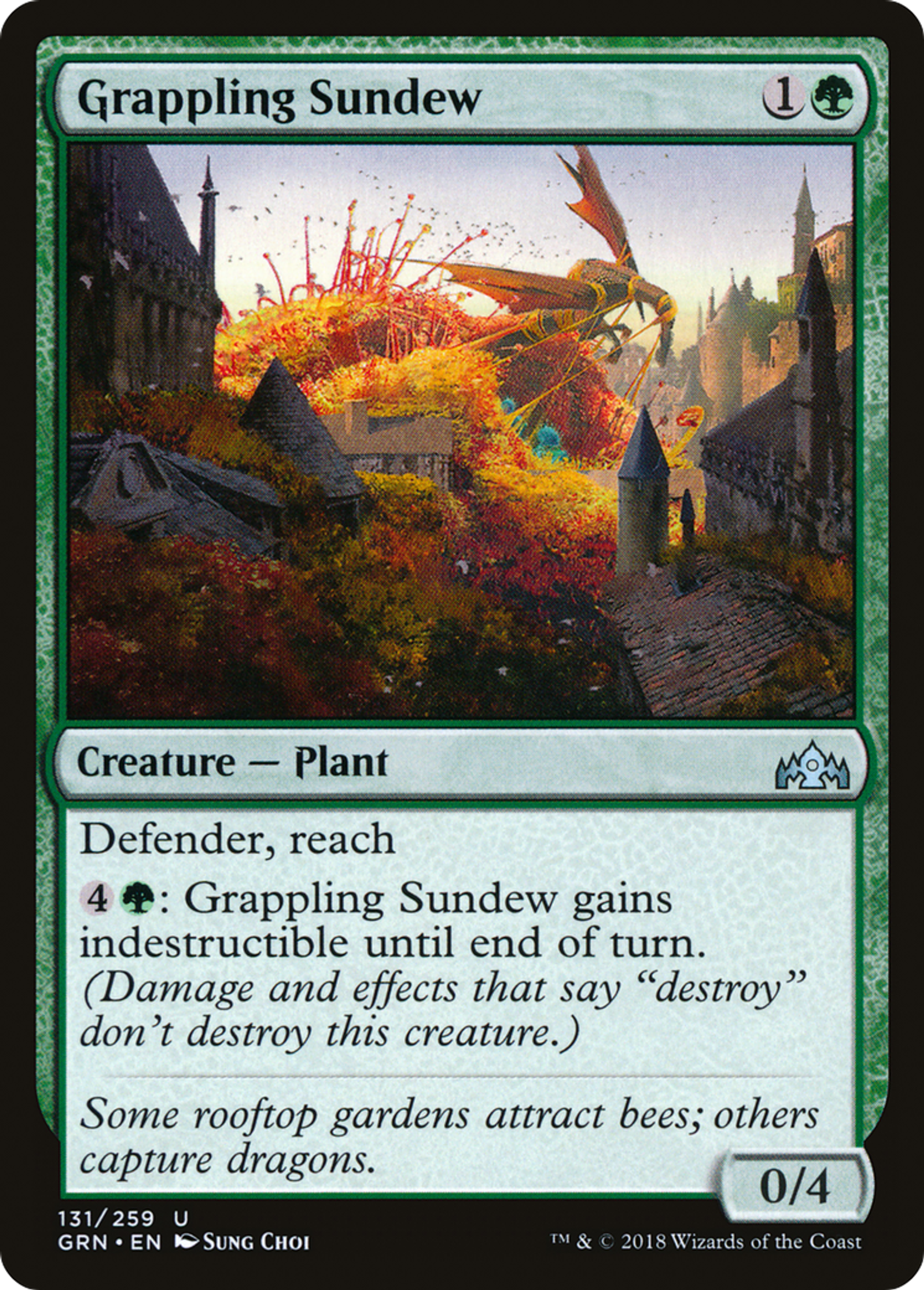 Droséra accroché — Guilds of Ravnica — Magic: The Gathering