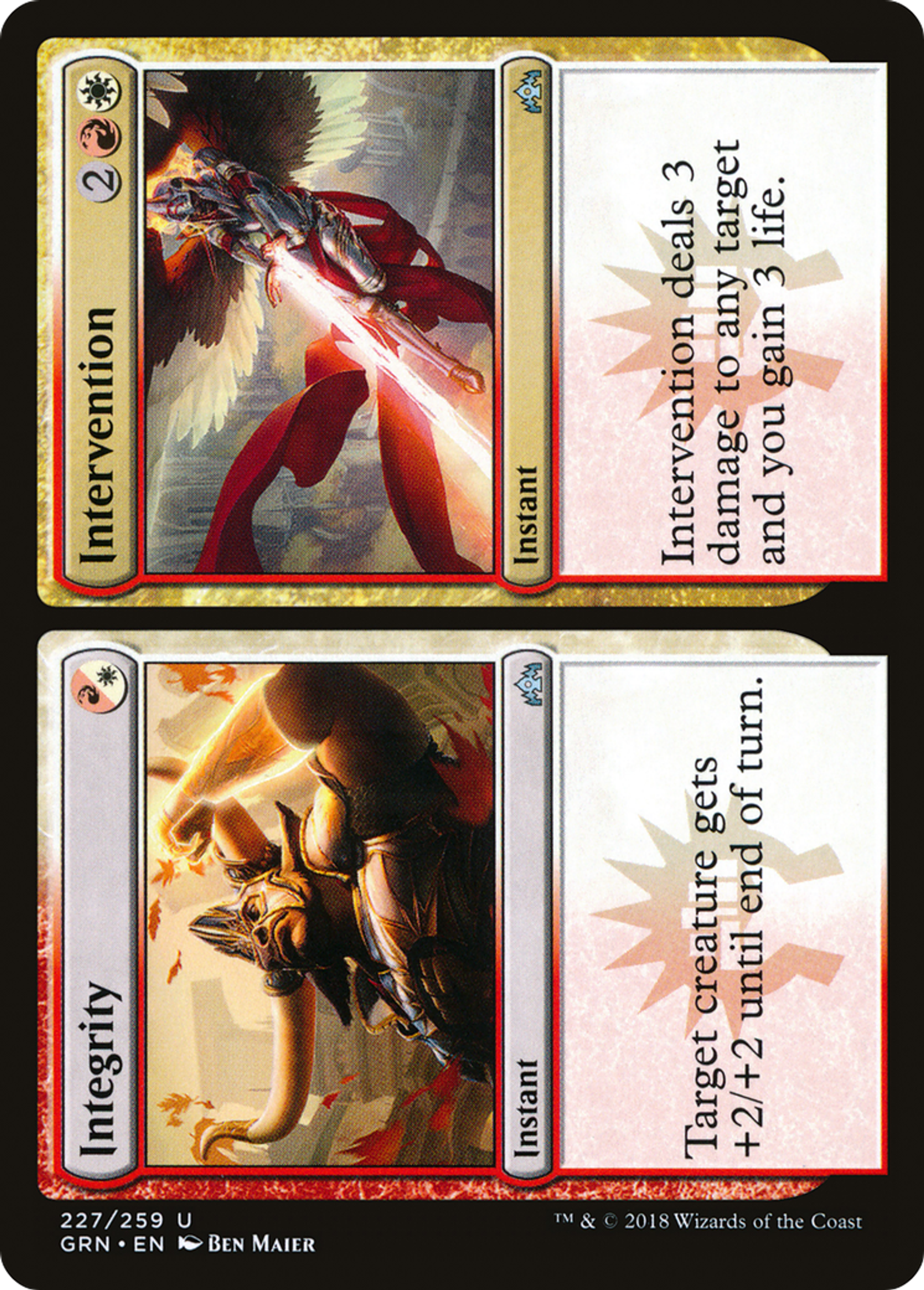 Intégrité // Interposition — Guilds of Ravnica — Magic: The Gathering