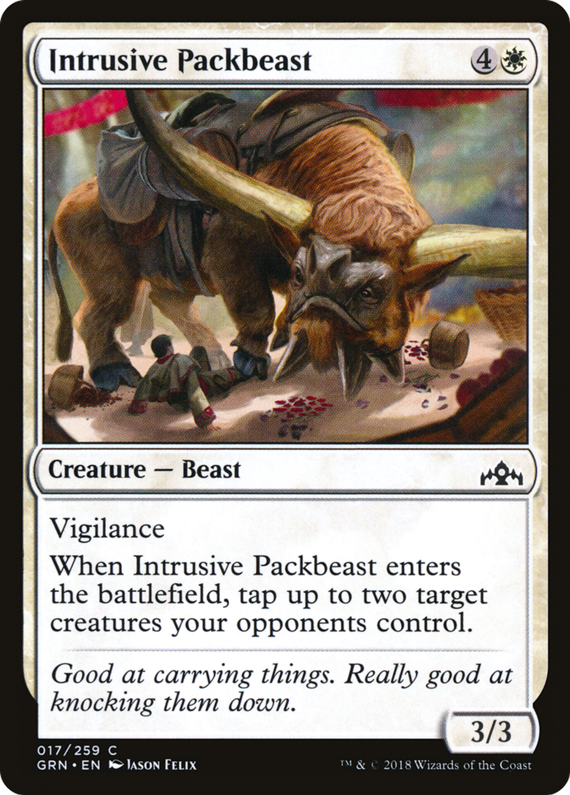 Bête de somme envahissante — Guilds of Ravnica — Magic: The Gathering