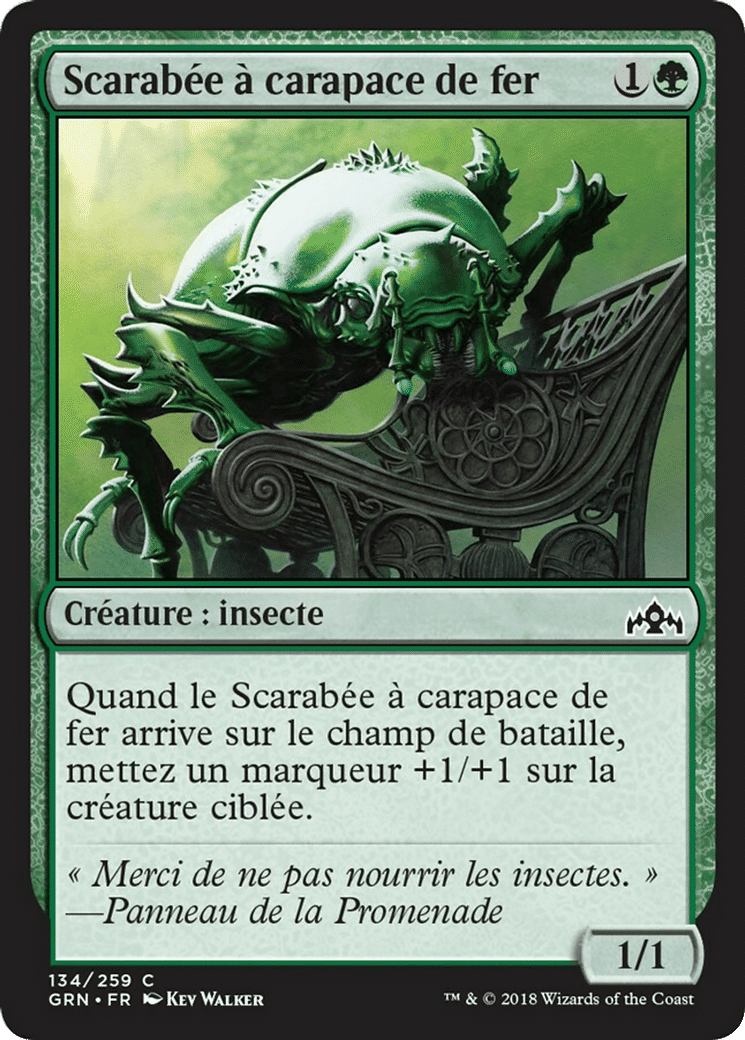 Scarabée à carapace de fer — Guilds of Ravnica — Magic: The Gathering