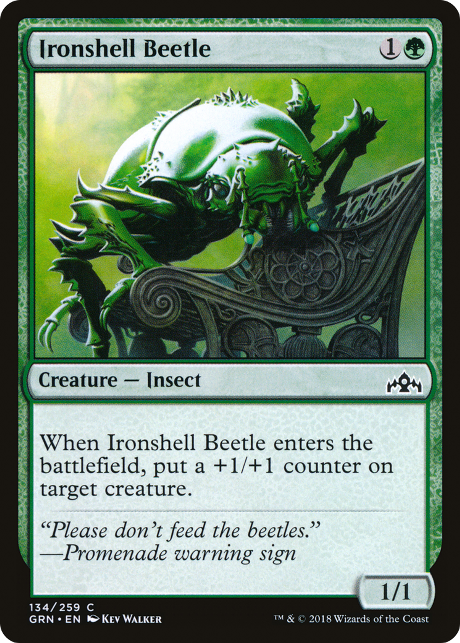 Scarabée à carapace de fer — Guilds of Ravnica — Magic: The Gathering
