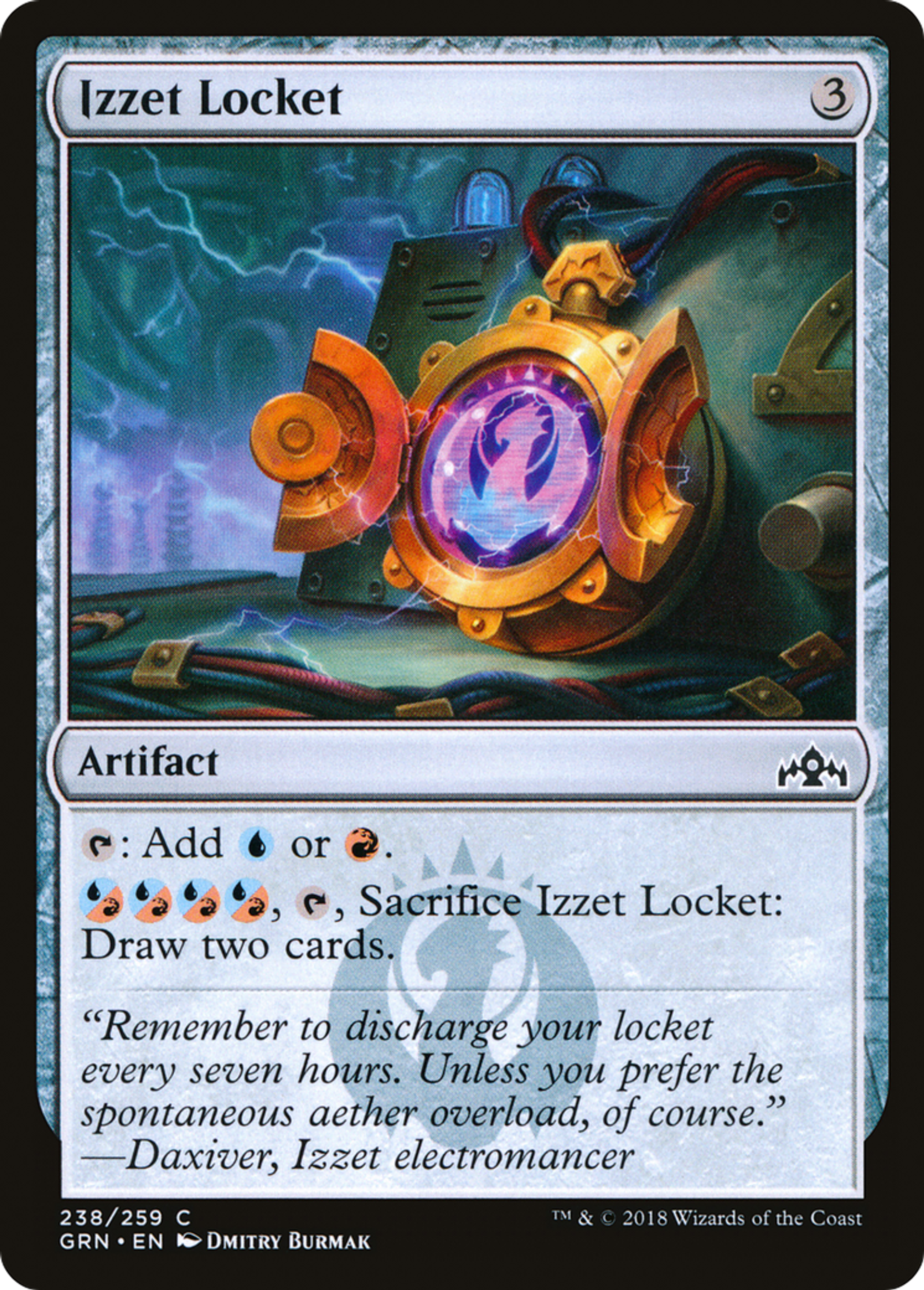 Médaillon d'Izzet — Guilds of Ravnica — Magic: The Gathering