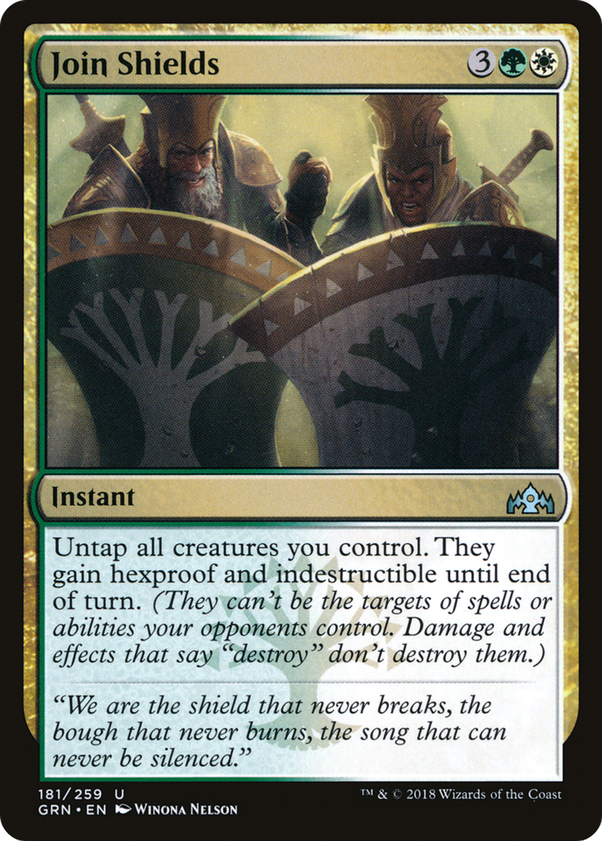 Jointure des boucliers — Guilds of Ravnica — Magic: The Gathering