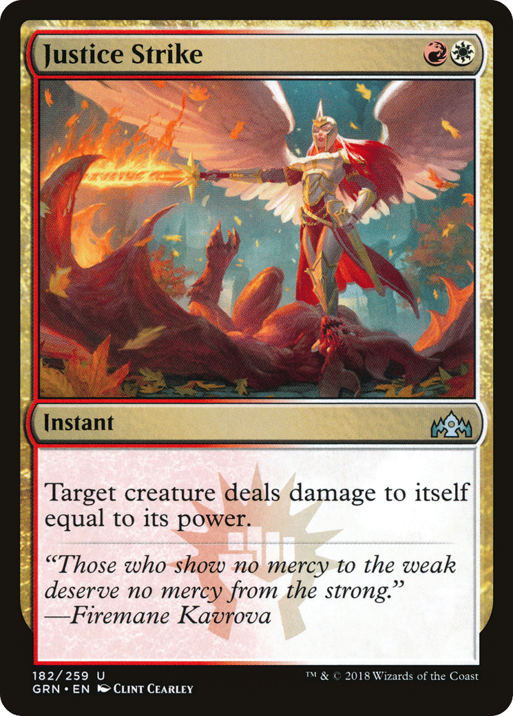 Justice Strike — Guilds of Ravnica — Magic: The Gathering