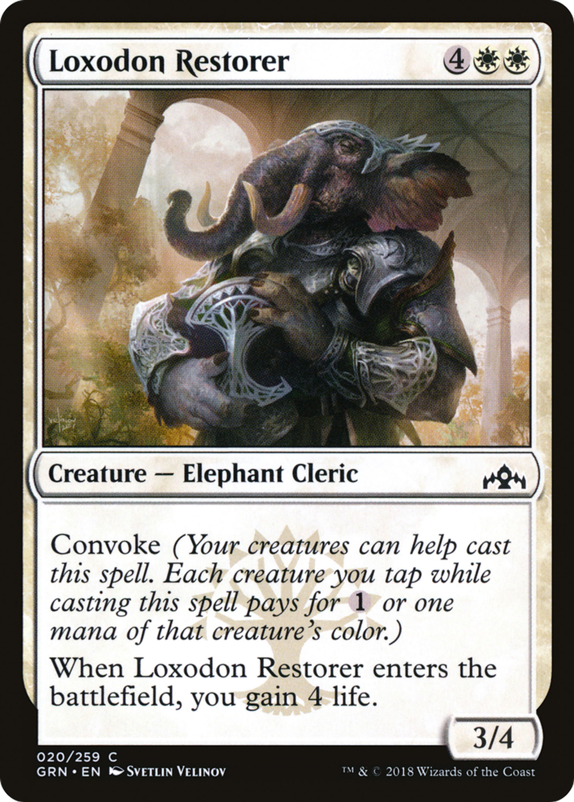 Loxodon Restorer — Guilds of Ravnica — Magic: The Gathering