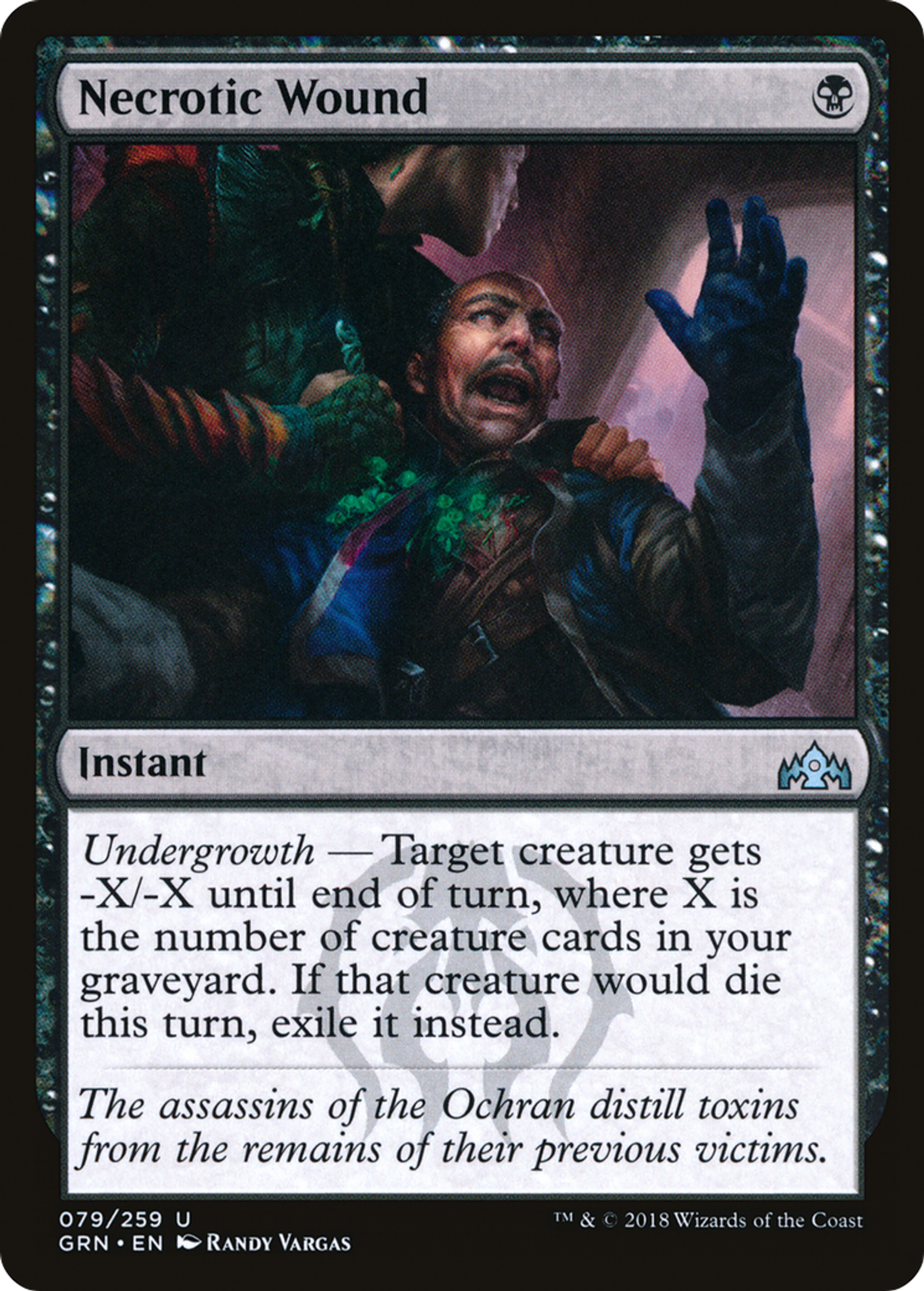 Necrotic Wound — Guilds of Ravnica — Magic: The Gathering