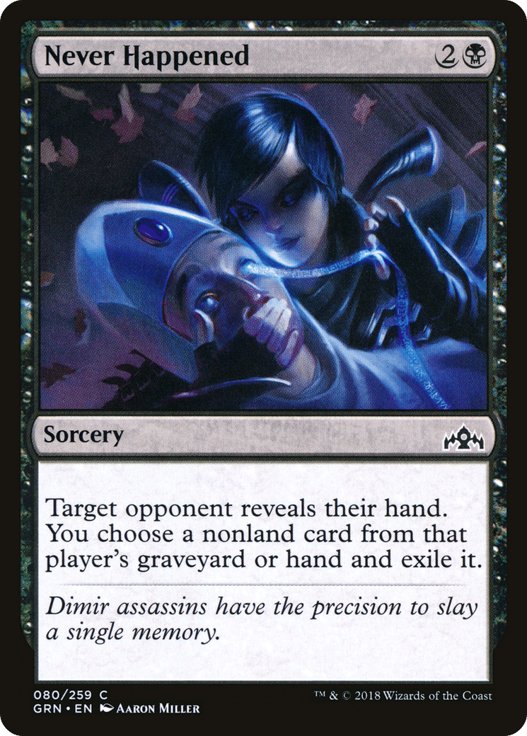 Never Happened — Guilds of Ravnica — Magic: The Gathering