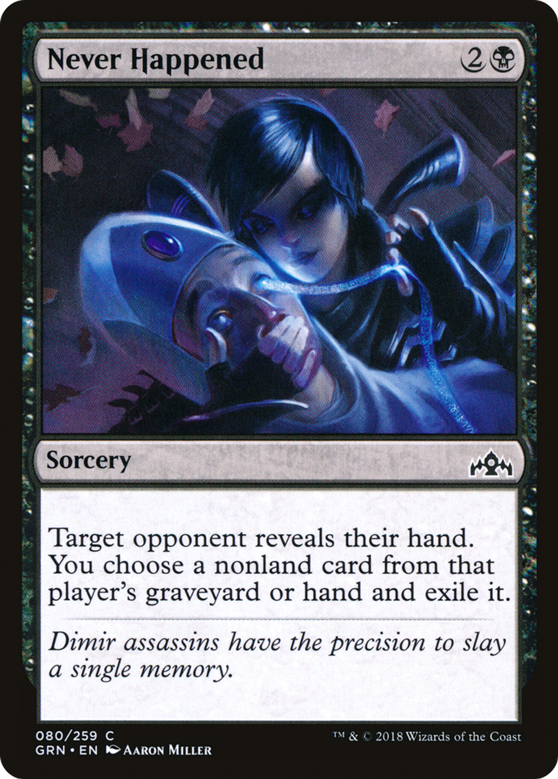 Never Happened — Guilds of Ravnica — Magic: The Gathering
