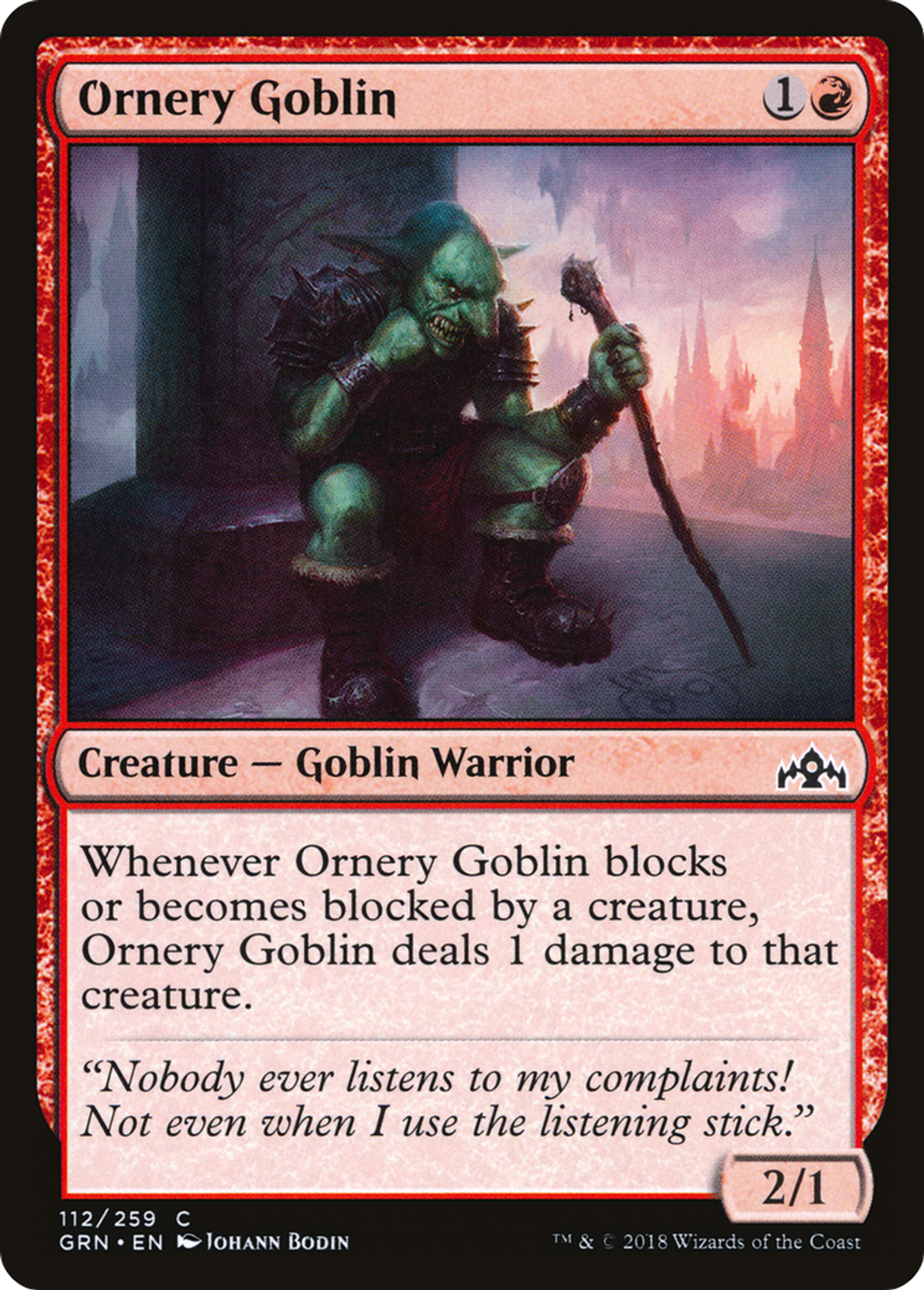 Gobelin hargneux — Guilds of Ravnica — Magic: The Gathering