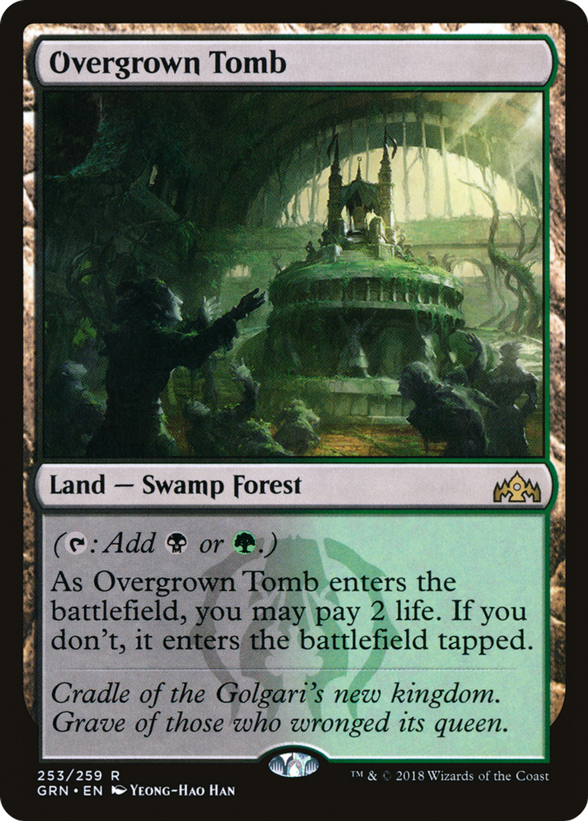Overgrown Tomb — Guilds of Ravnica — Magic: The Gathering