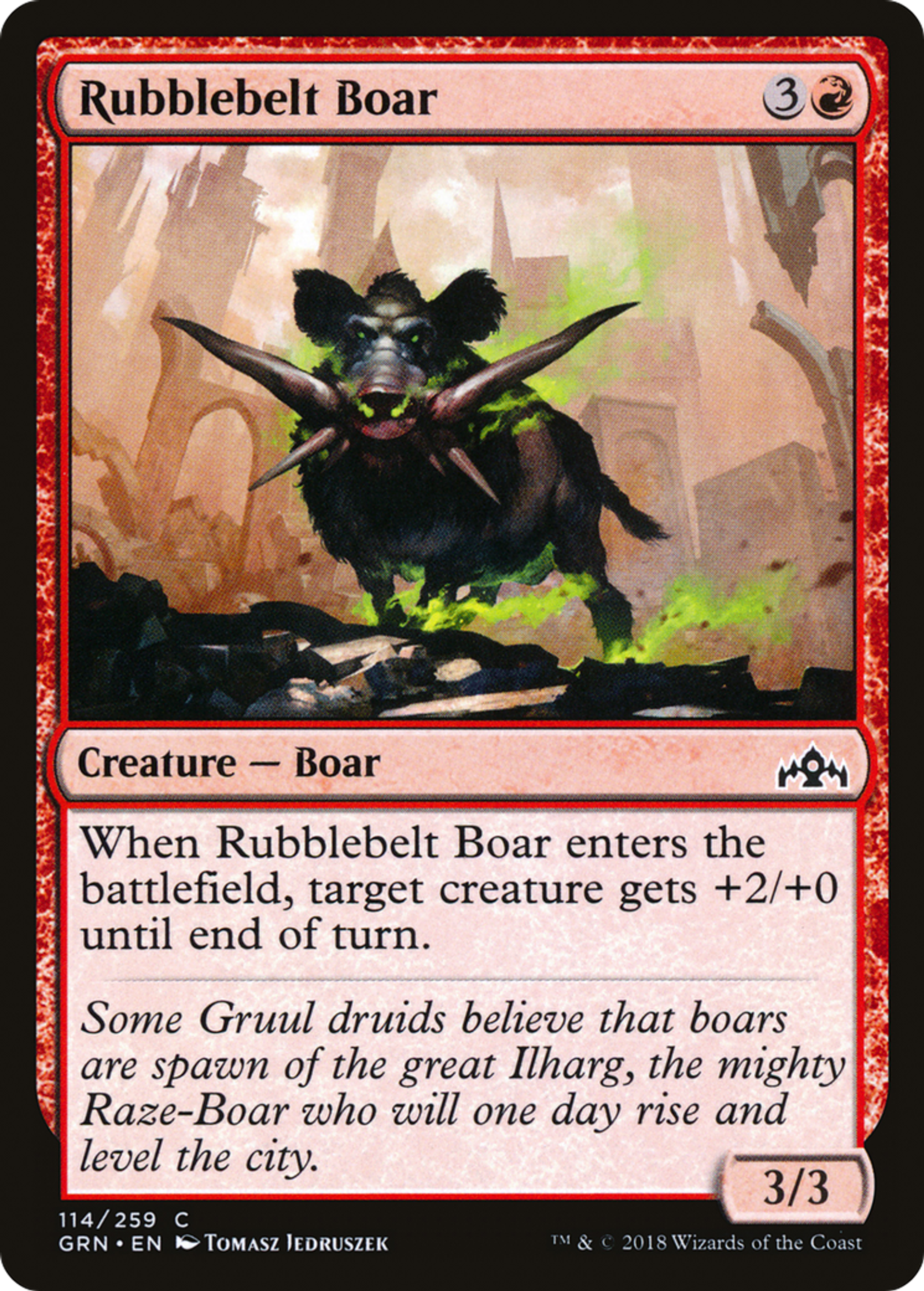 Sanglier des Éboulis — Guilds of Ravnica — Magic: The Gathering