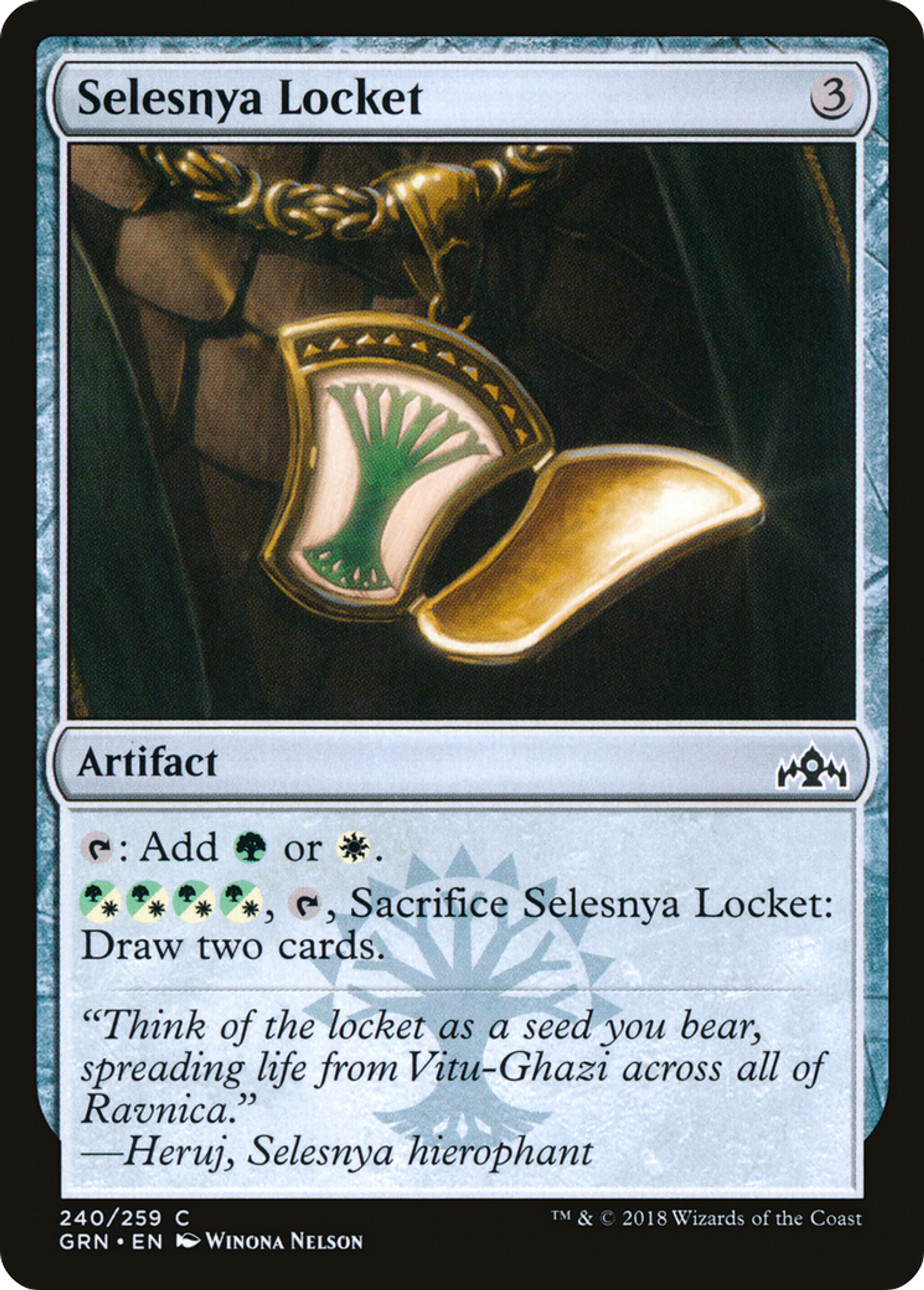 Médaillon de Selesnya — Guilds of Ravnica — Magic: The Gathering