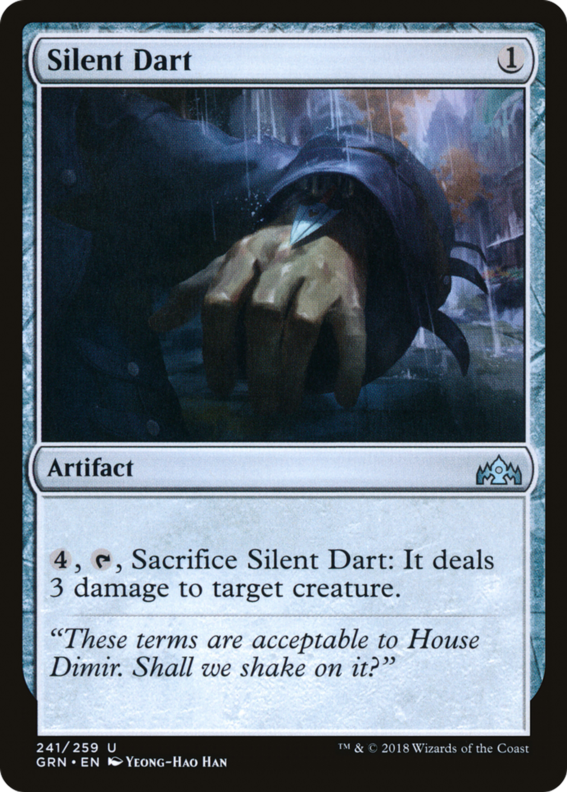 Fléchette silencieuse — Guilds of Ravnica — Magic: The Gathering