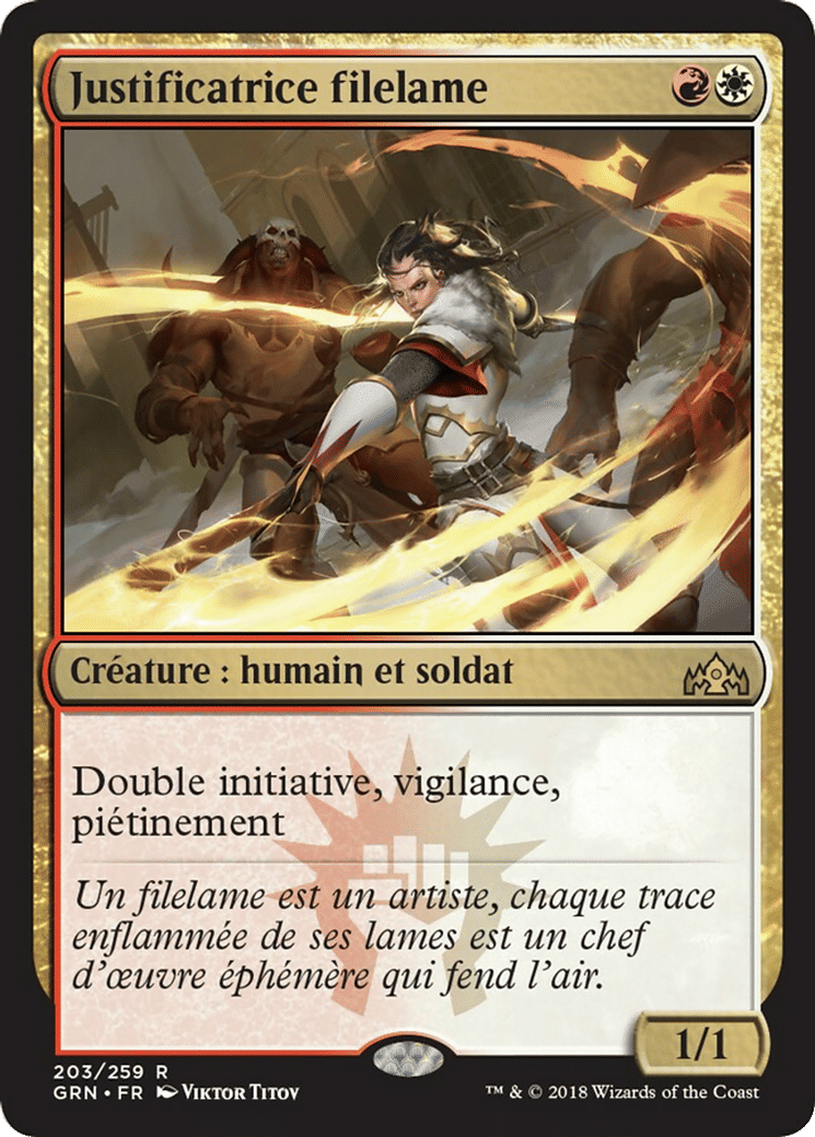Justificatrice filelame — Guilds of Ravnica — Magic: The Gathering