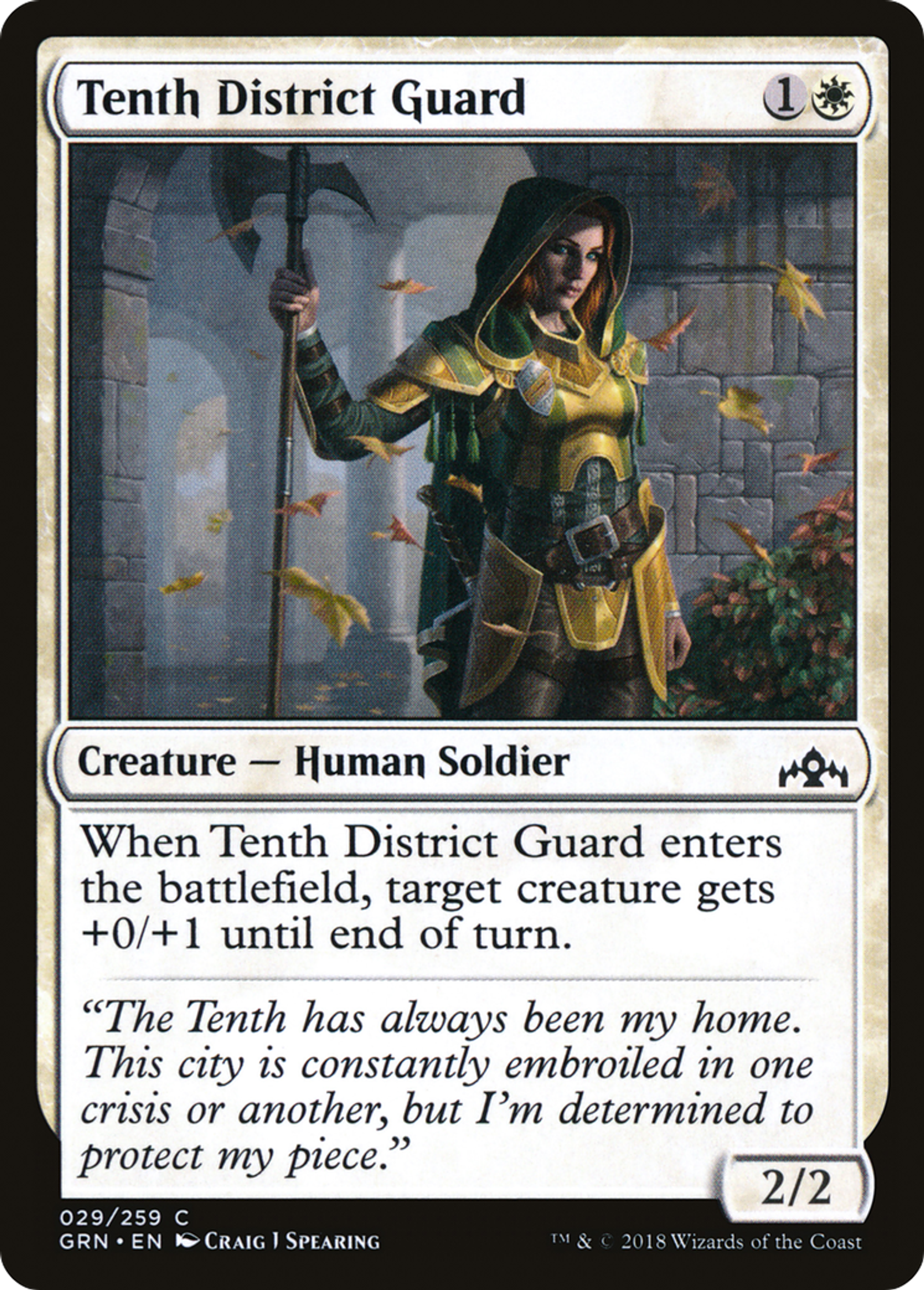 Garde de la dixième circonscription — Guilds of Ravnica — Magic: The Gathering
