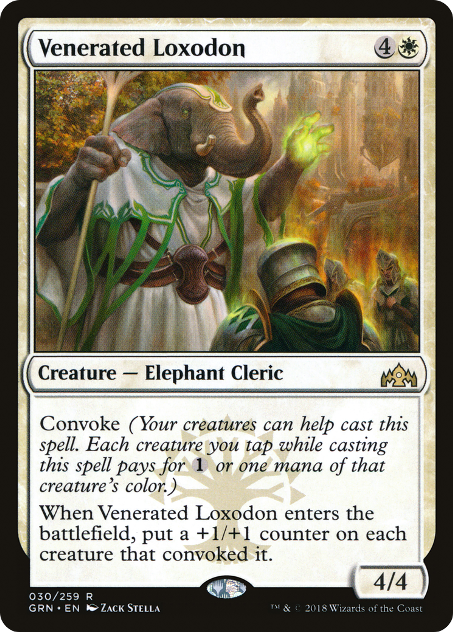Loxodon vénéré — Guilds of Ravnica — Magic: The Gathering