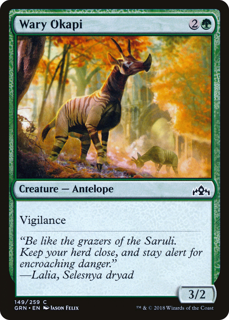 Wary Okapi — Guilds of Ravnica — Magic: The Gathering