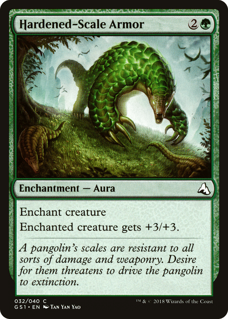 Hardened-Scale Armor — Global Series Jiang Yanggu & Mu Yanling — Magic: The Gathering