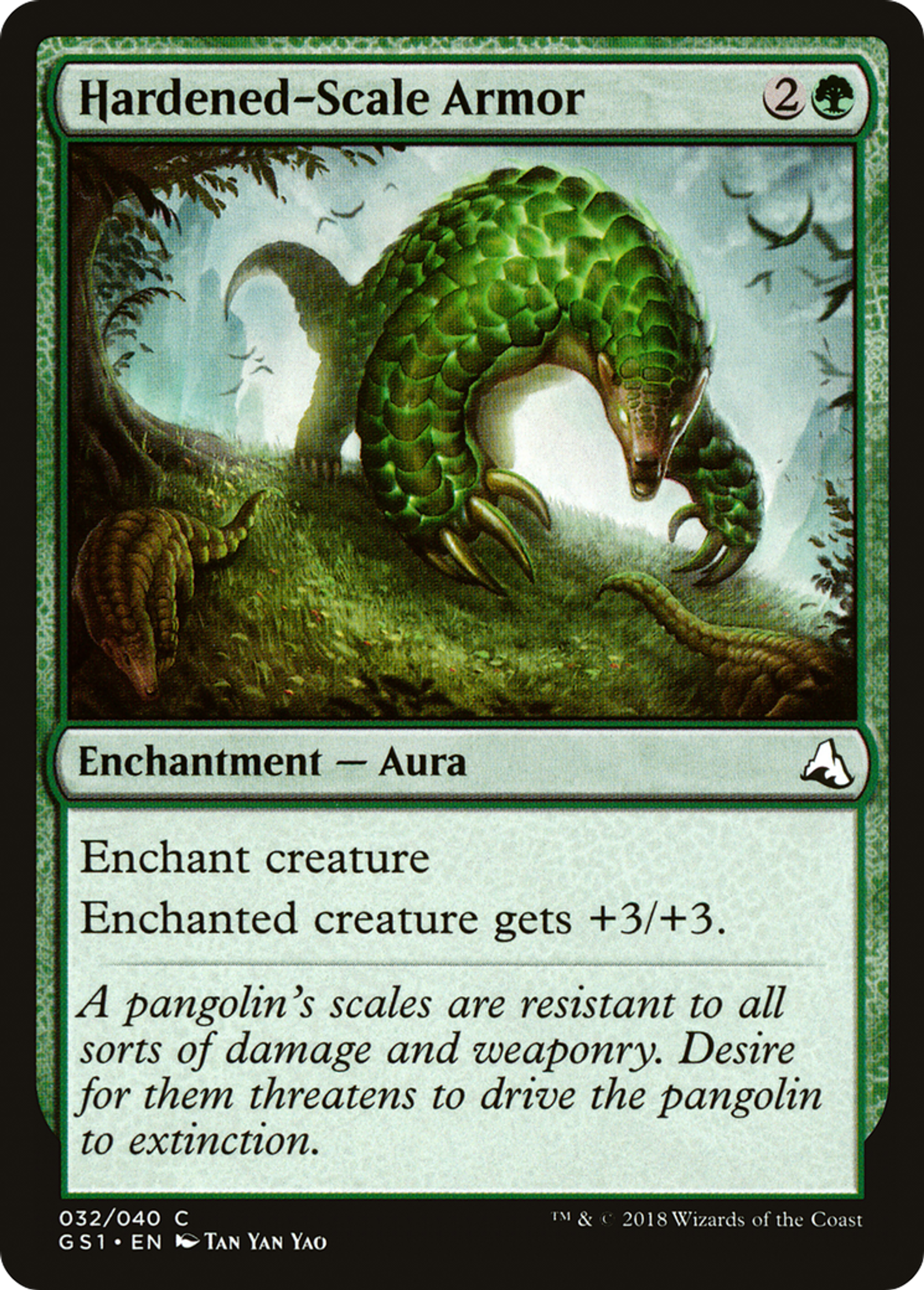 Hardened-Scale Armor — Global Series Jiang Yanggu & Mu Yanling — Magic: The Gathering