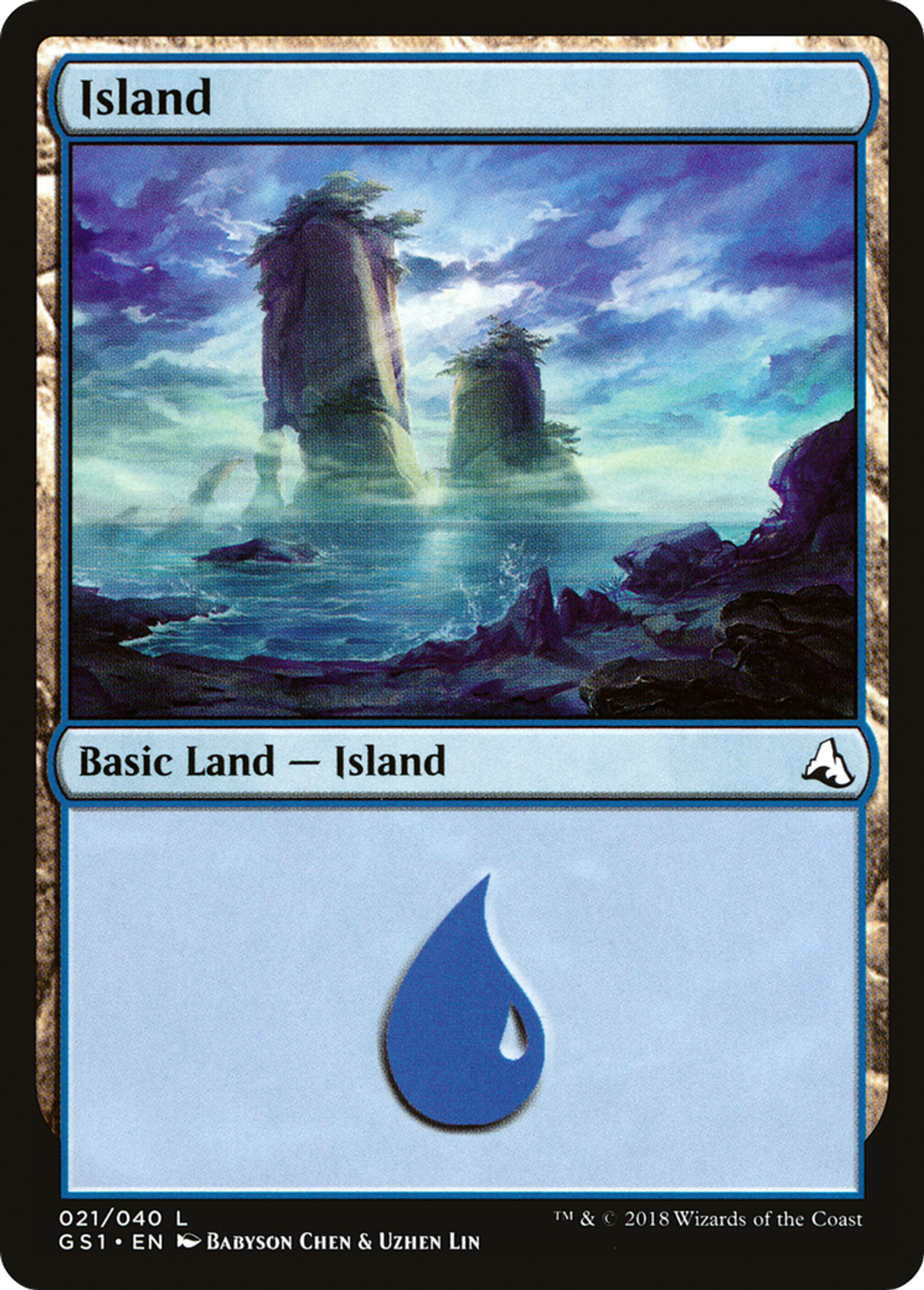 Island — Global Series Jiang Yanggu & Mu Yanling — Magic: The Gathering
