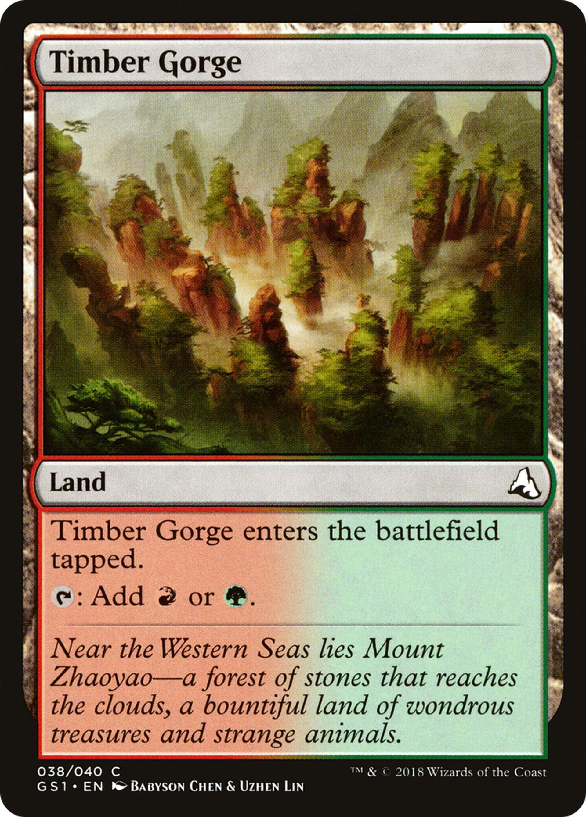 Timber Gorge — Global Series Jiang Yanggu & Mu Yanling — Magic: The Gathering