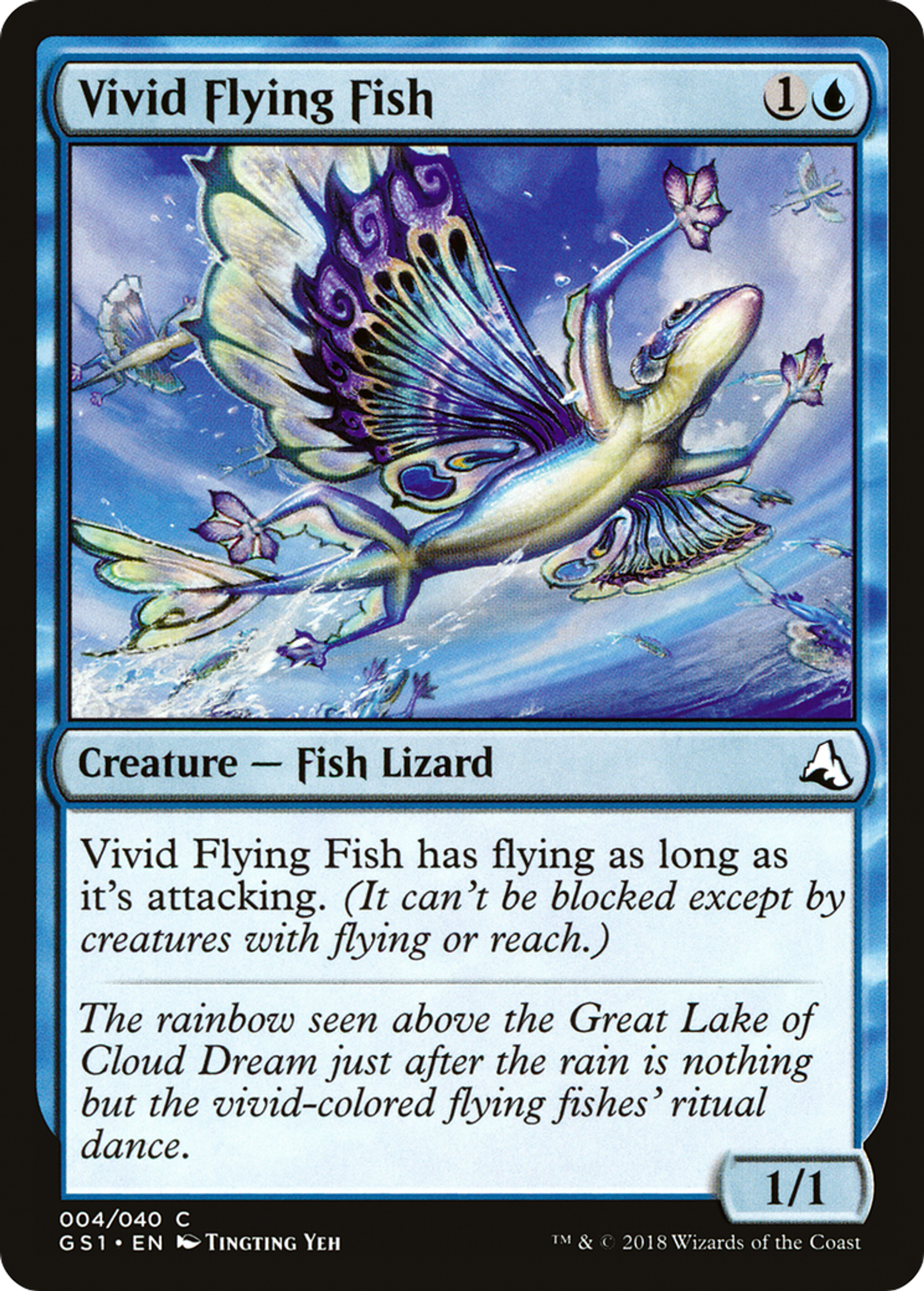 Vivid Flying Fish — Global Series Jiang Yanggu & Mu Yanling — Magic: The Gathering