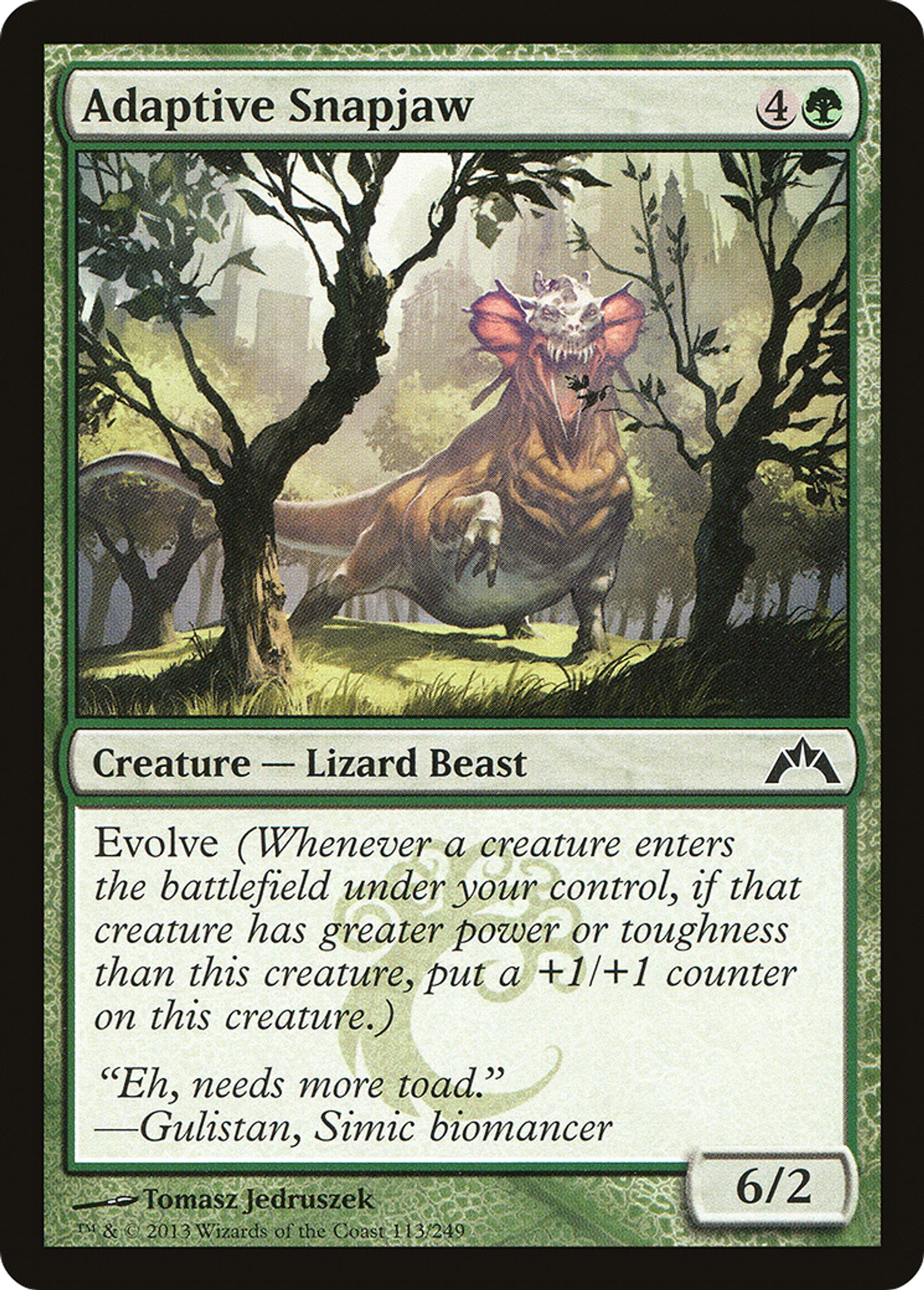 Adaptive Snapjaw — Gatecrash — Magic: The Gathering