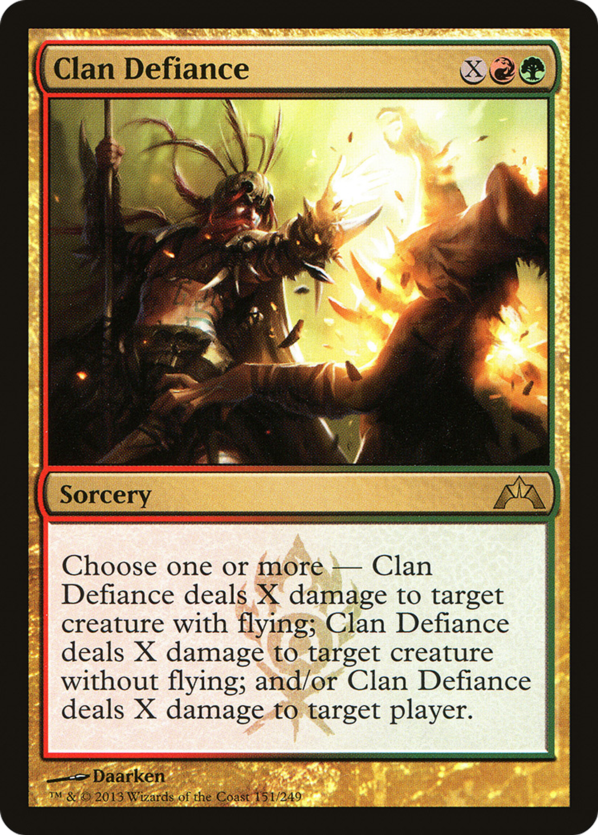 Clan Defiance — Gatecrash — Magic: The Gathering