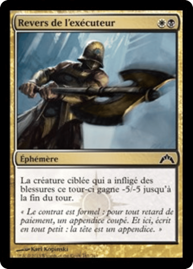 Revers de l'exécuteur — Gatecrash — Magic: The Gathering