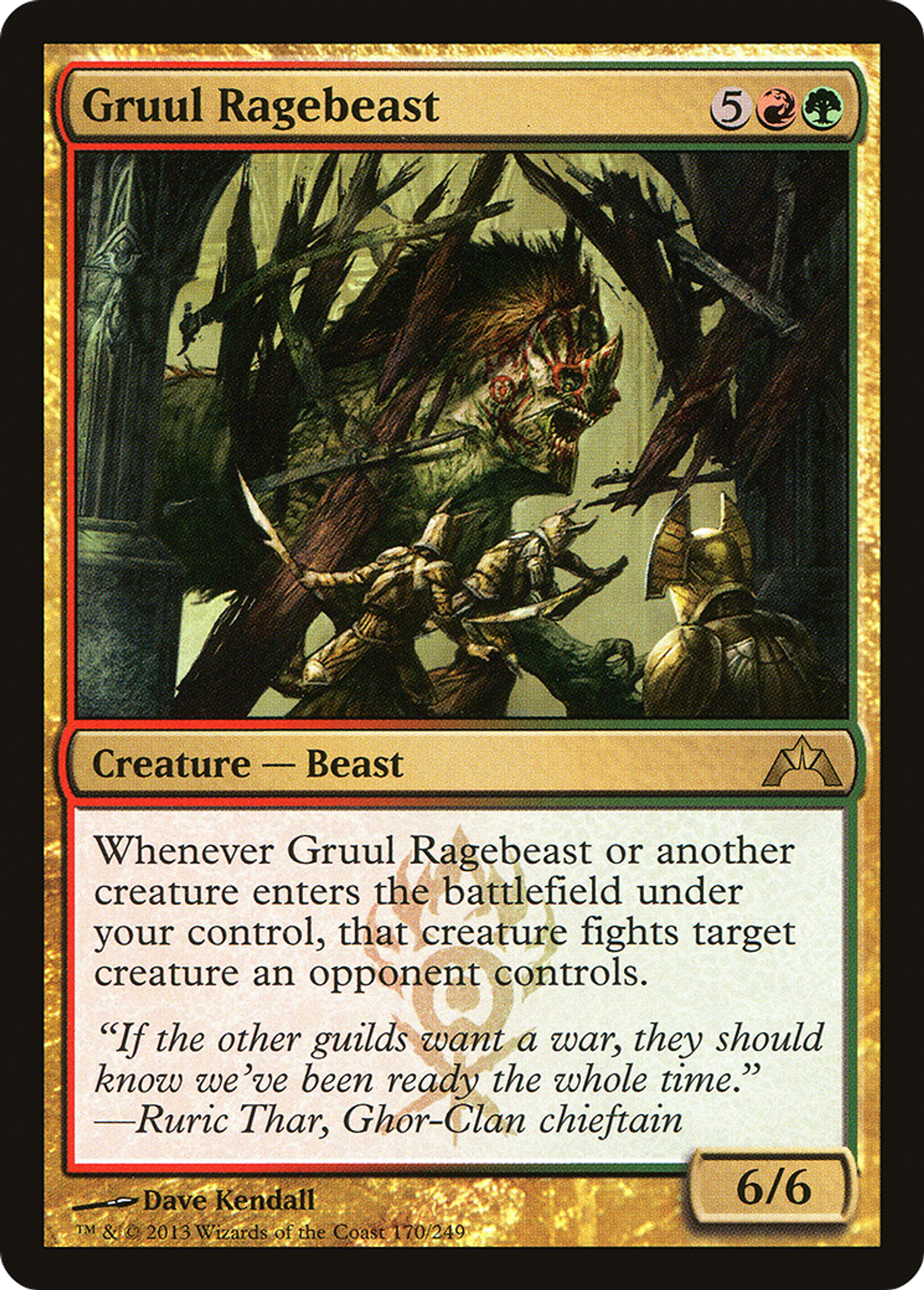 Gruul Ragebeast — Gatecrash — Magic: The Gathering