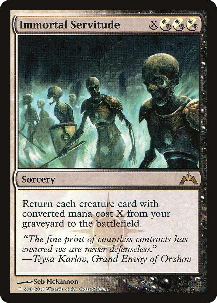 Immortal Servitude — Gatecrash — Magic: The Gathering