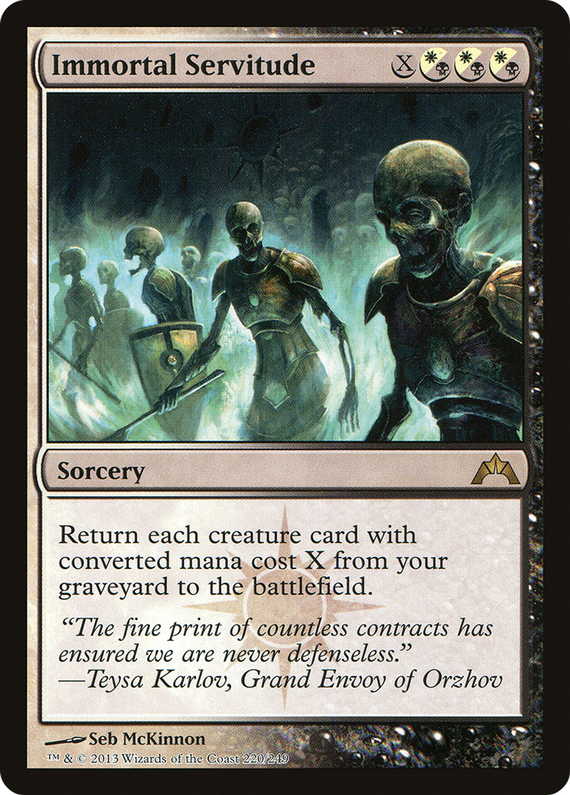 Immortal Servitude — Gatecrash — Magic: The Gathering
