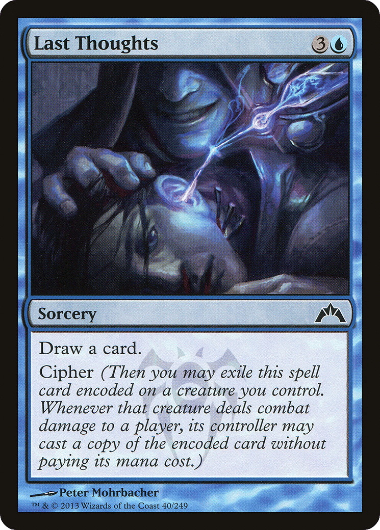 Last Thoughts — Gatecrash — Magic: The Gathering