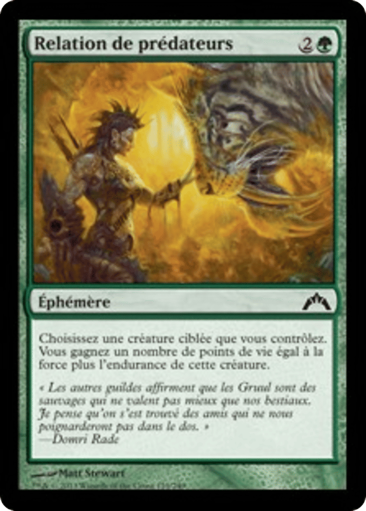 Relation de prédateurs — Gatecrash — Magic: The Gathering